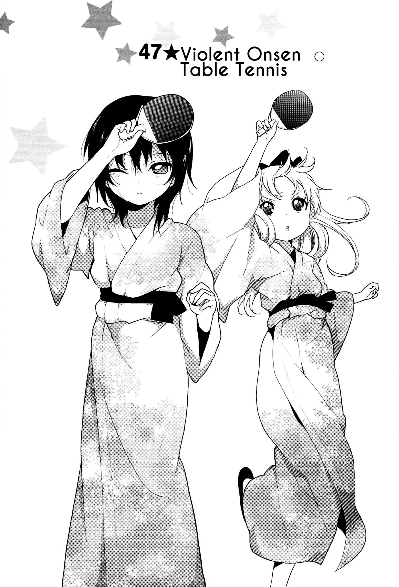 Yuru Yuri Chapter 47 page 1 - Chapter 47: Violent Onsen Table Tennis