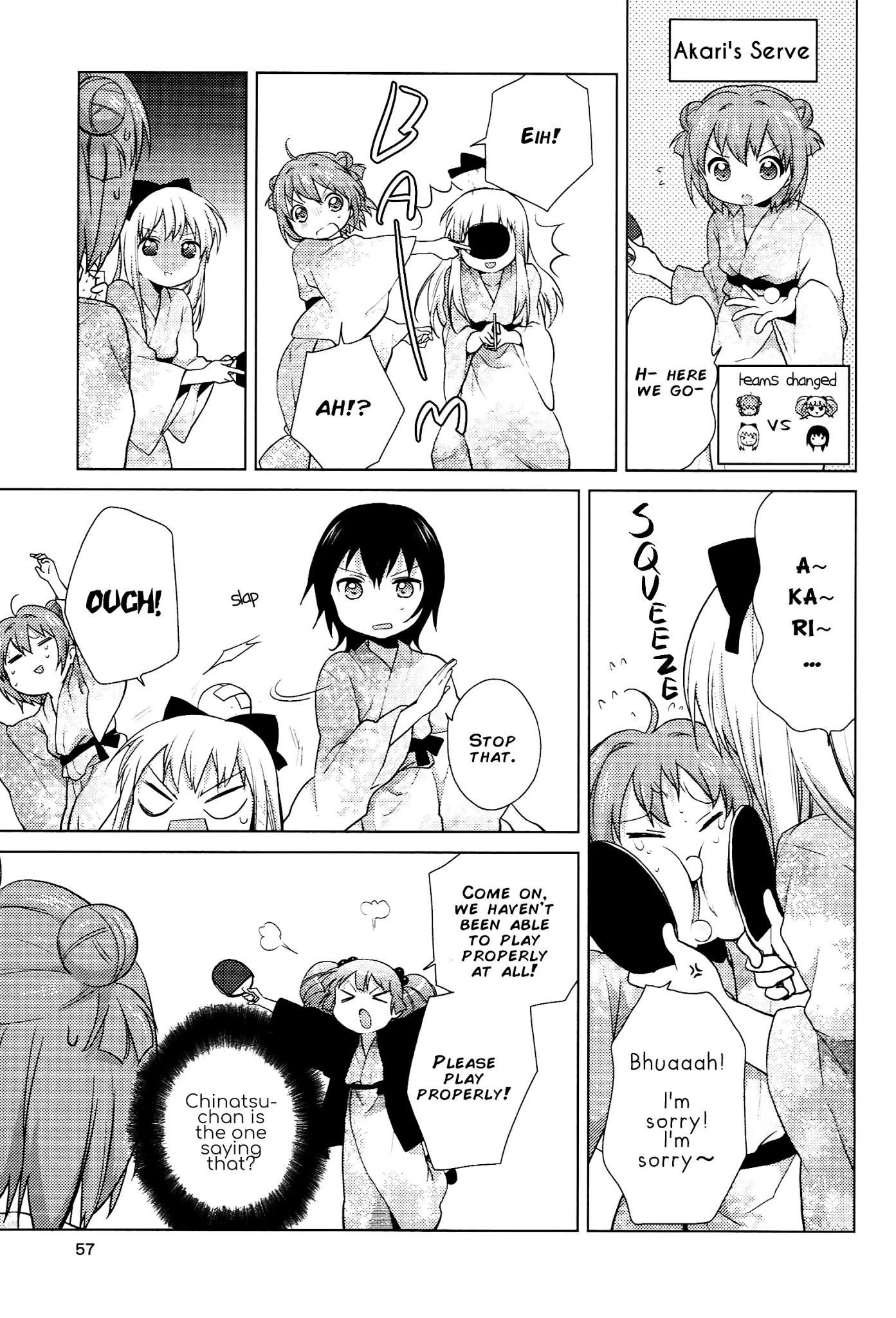 Yuru Yuri Chapter 47 page 11 - Chapter 47: Violent Onsen Table Tennis