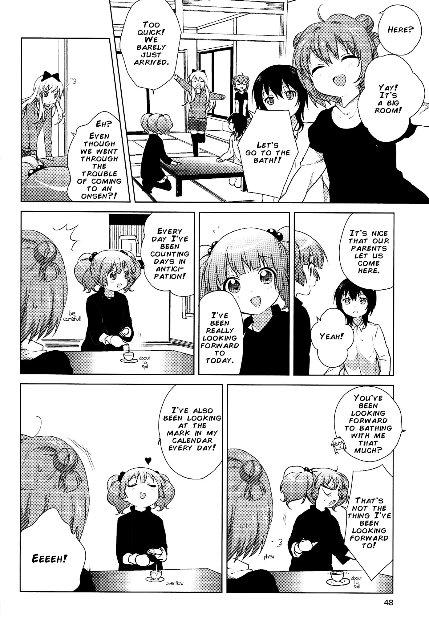 Yuru Yuri Chapter 47 page 2 - Chapter 47: Violent Onsen Table Tennis