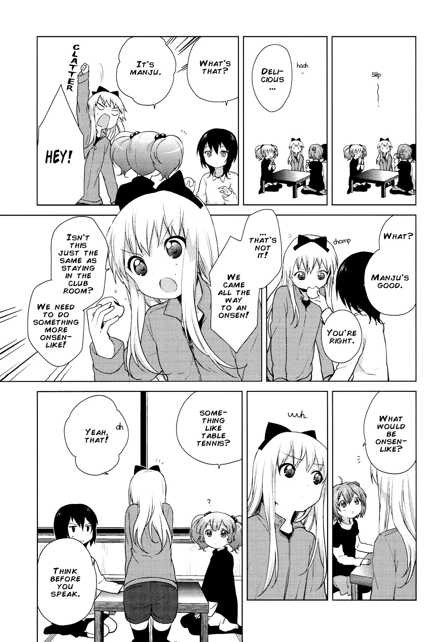 Yuru Yuri Chapter 47 page 3 - Chapter 47: Violent Onsen Table Tennis