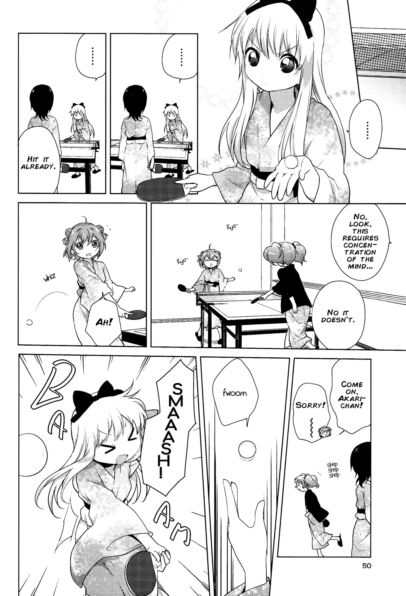 Yuru Yuri Chapter 47 page 4 - Chapter 47: Violent Onsen Table Tennis