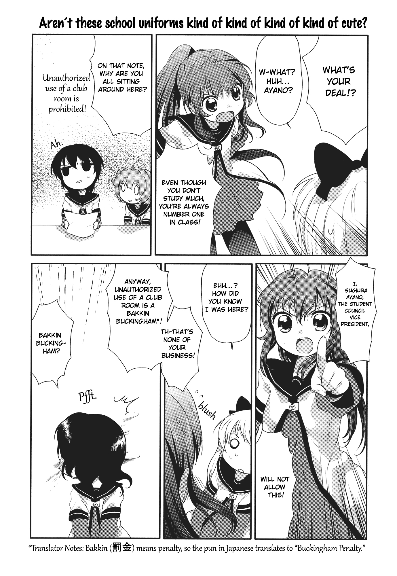 Yuru Yuri Chapter 5 page 4 - Chapter 5: Decisive Battle! The Bakkin Buckingham Palace