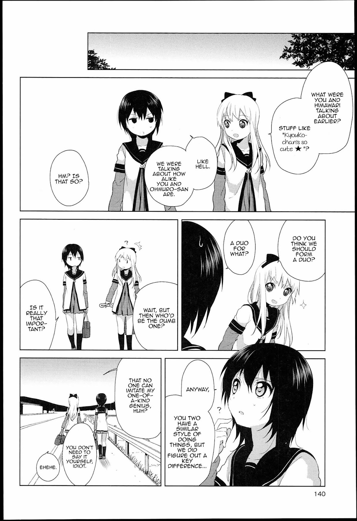 Yuru Yuri Chapter 51.2 page 10 - Chapter 51.02: Bonus Track 8 - One of Them Realises the Difference