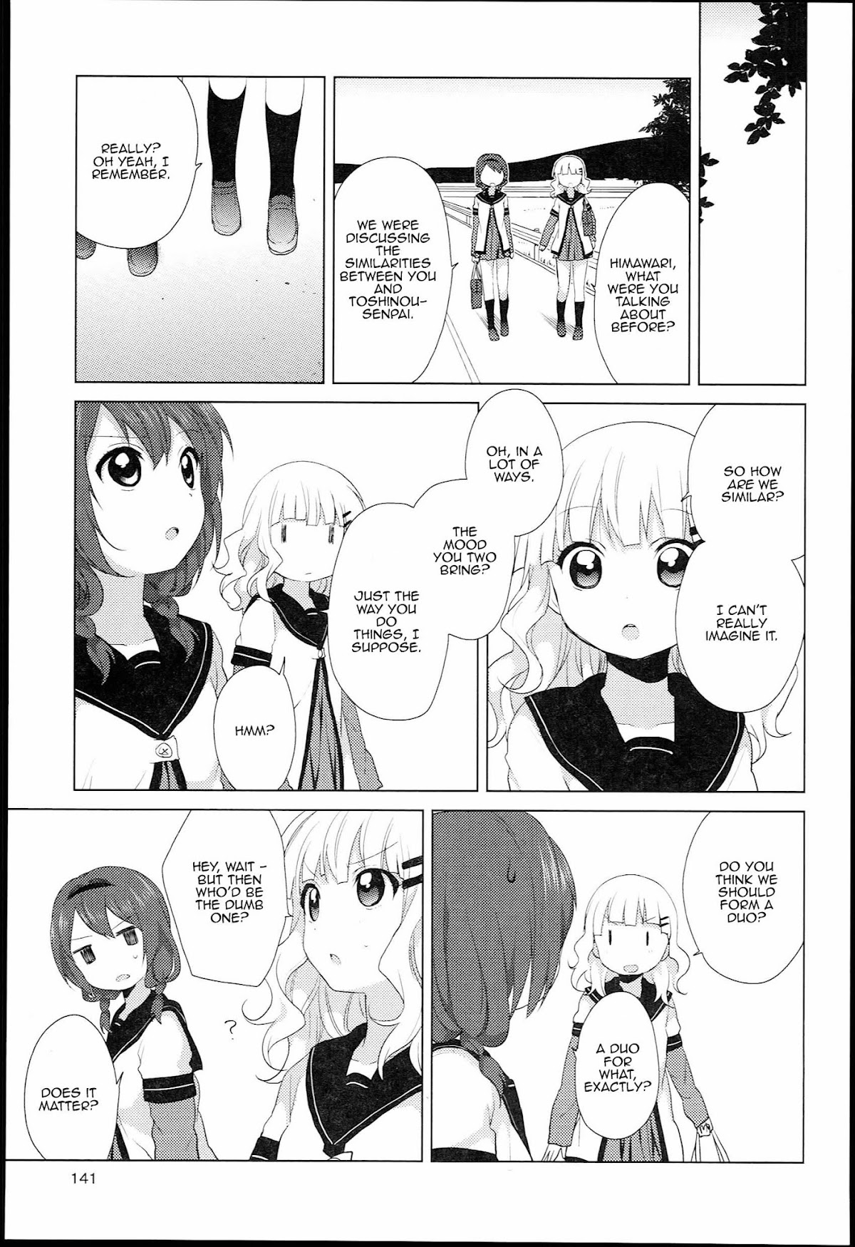 Yuru Yuri Chapter 51.2 page 11 - Chapter 51.02: Bonus Track 8 - One of Them Realises the Difference