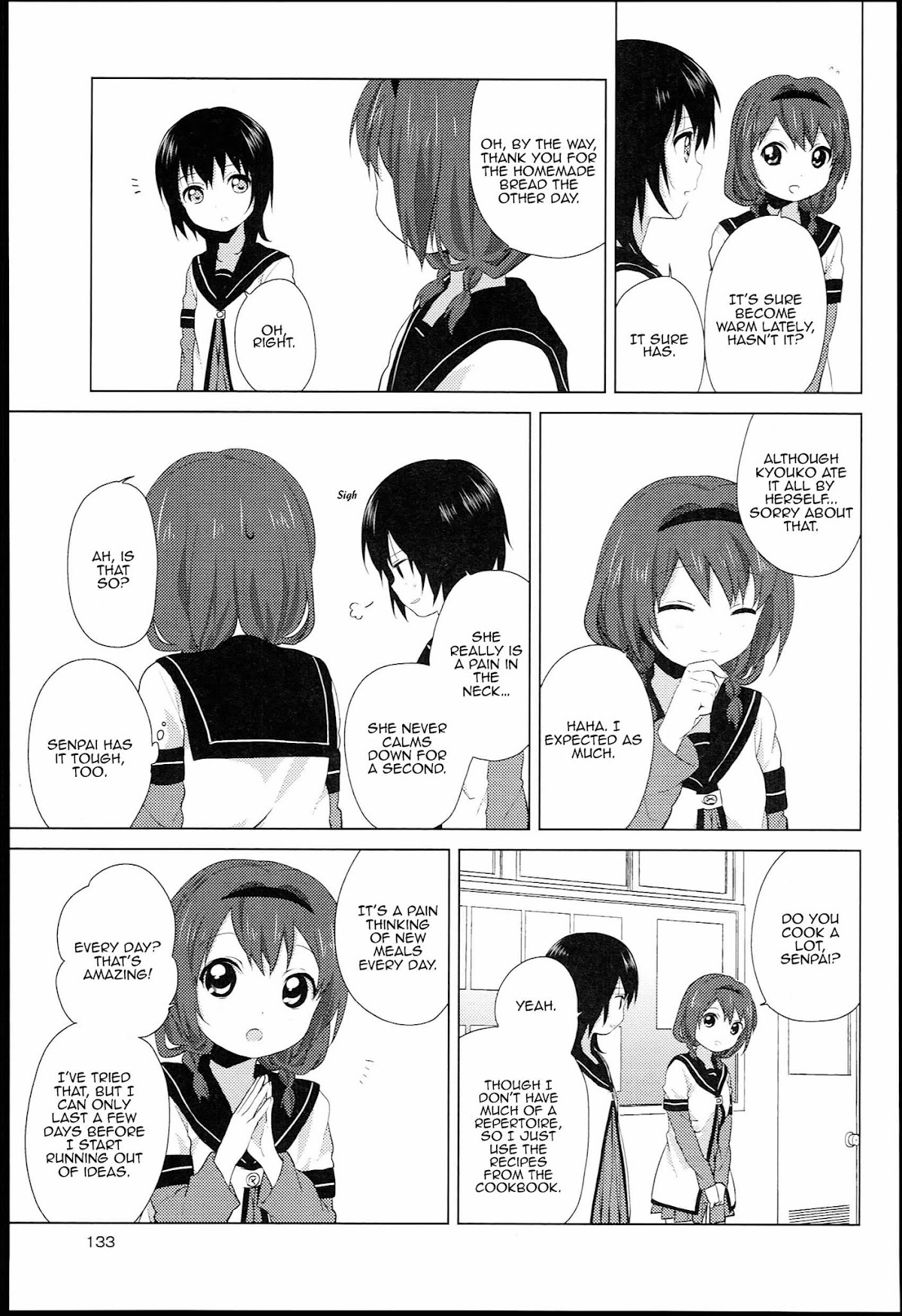 Yuru Yuri Chapter 51.2 page 3 - Chapter 51.02: Bonus Track 8 - One of Them Realises the Difference