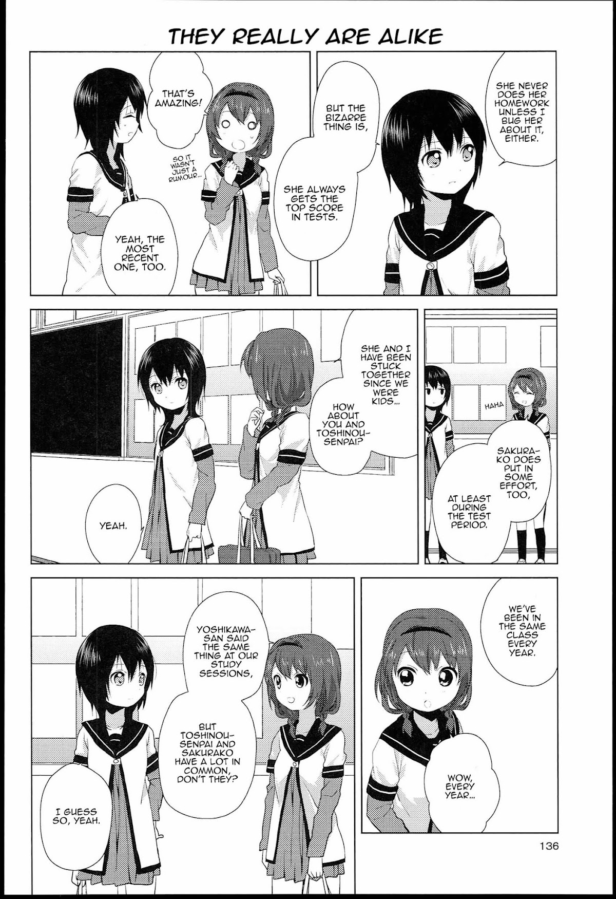 Yuru Yuri Chapter 51.2 page 6 - Chapter 51.02: Bonus Track 8 - One of Them Realises the Difference