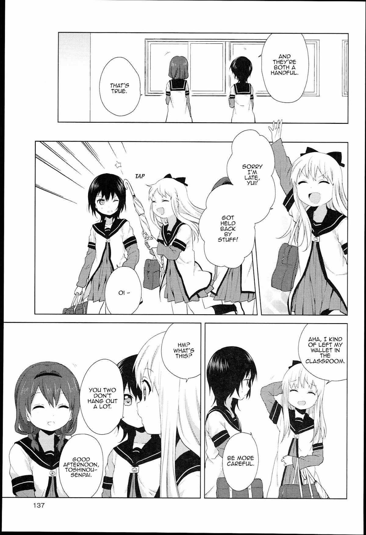 Yuru Yuri Chapter 51.2 page 7 - Chapter 51.02: Bonus Track 8 - One of Them Realises the Difference