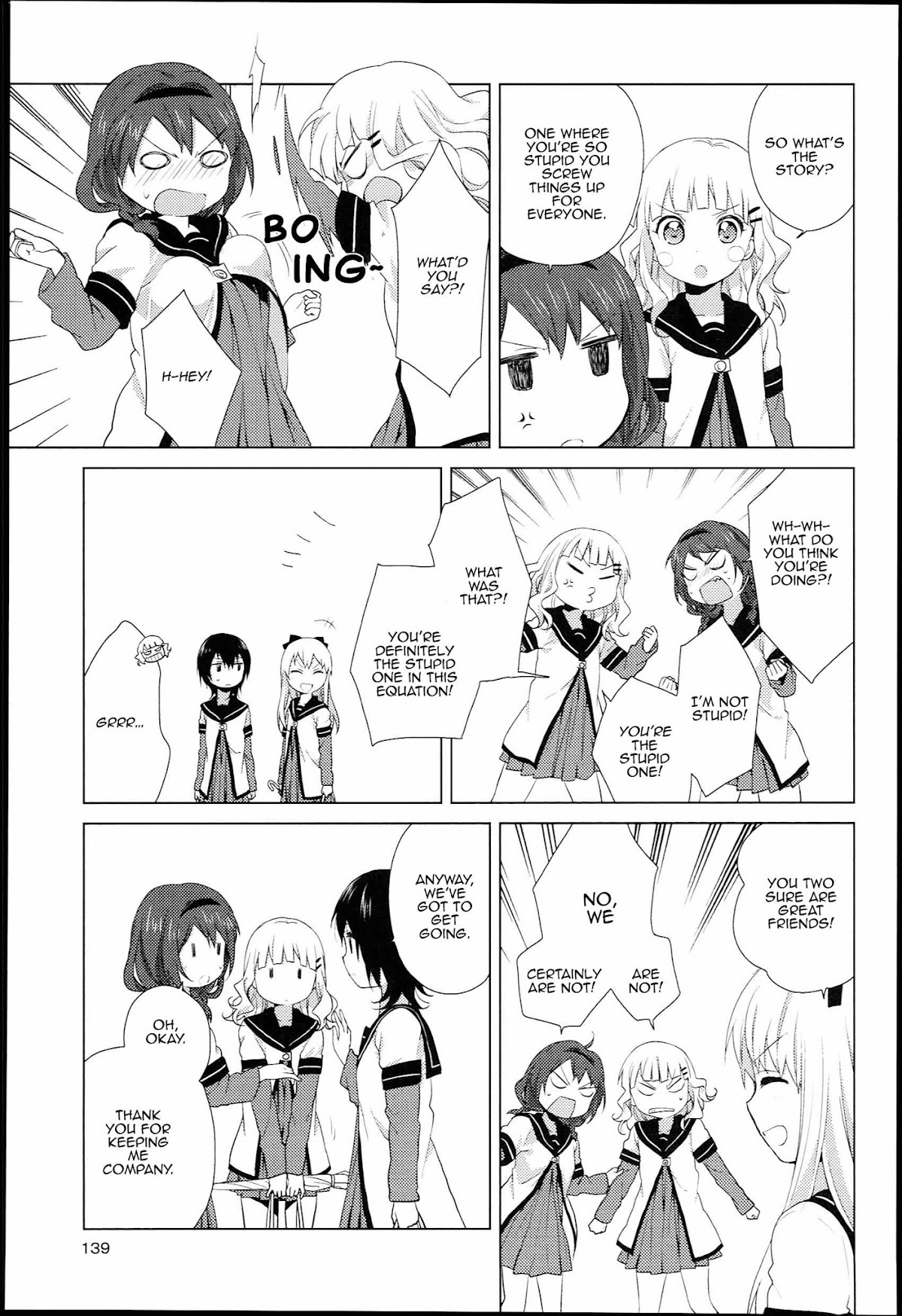 Yuru Yuri Chapter 51.2 page 9 - Chapter 51.02: Bonus Track 8 - One of Them Realises the Difference