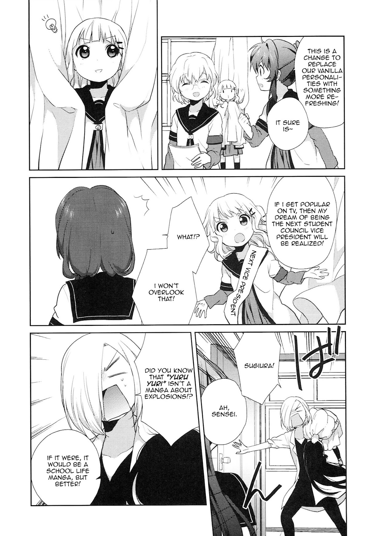 Yuru Yuri Chapter 52.1 page 14 - Chapter 52.1: Special 1 - Oh, Somewhere is the Smell of Money..