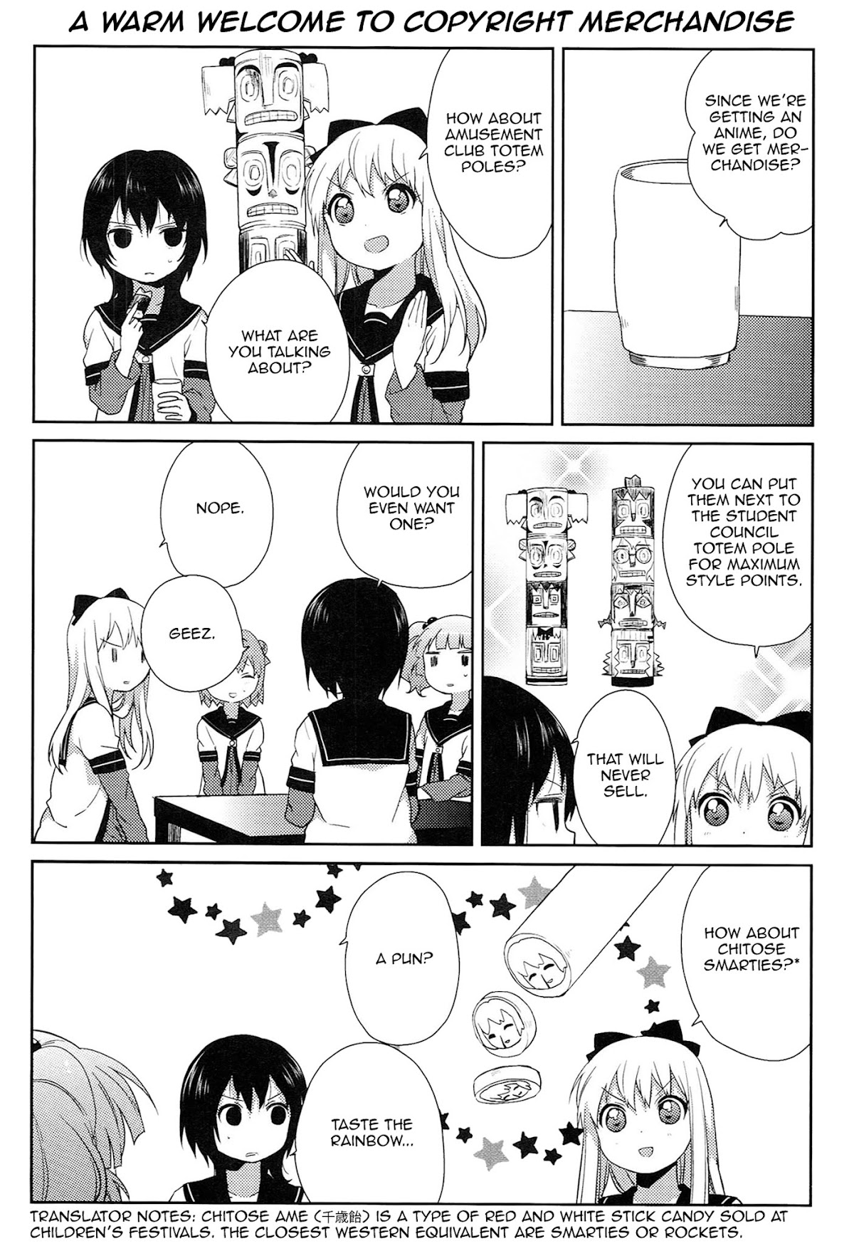 Yuru Yuri Chapter 52.1 page 15 - Chapter 52.1: Special 1 - Oh, Somewhere is the Smell of Money..