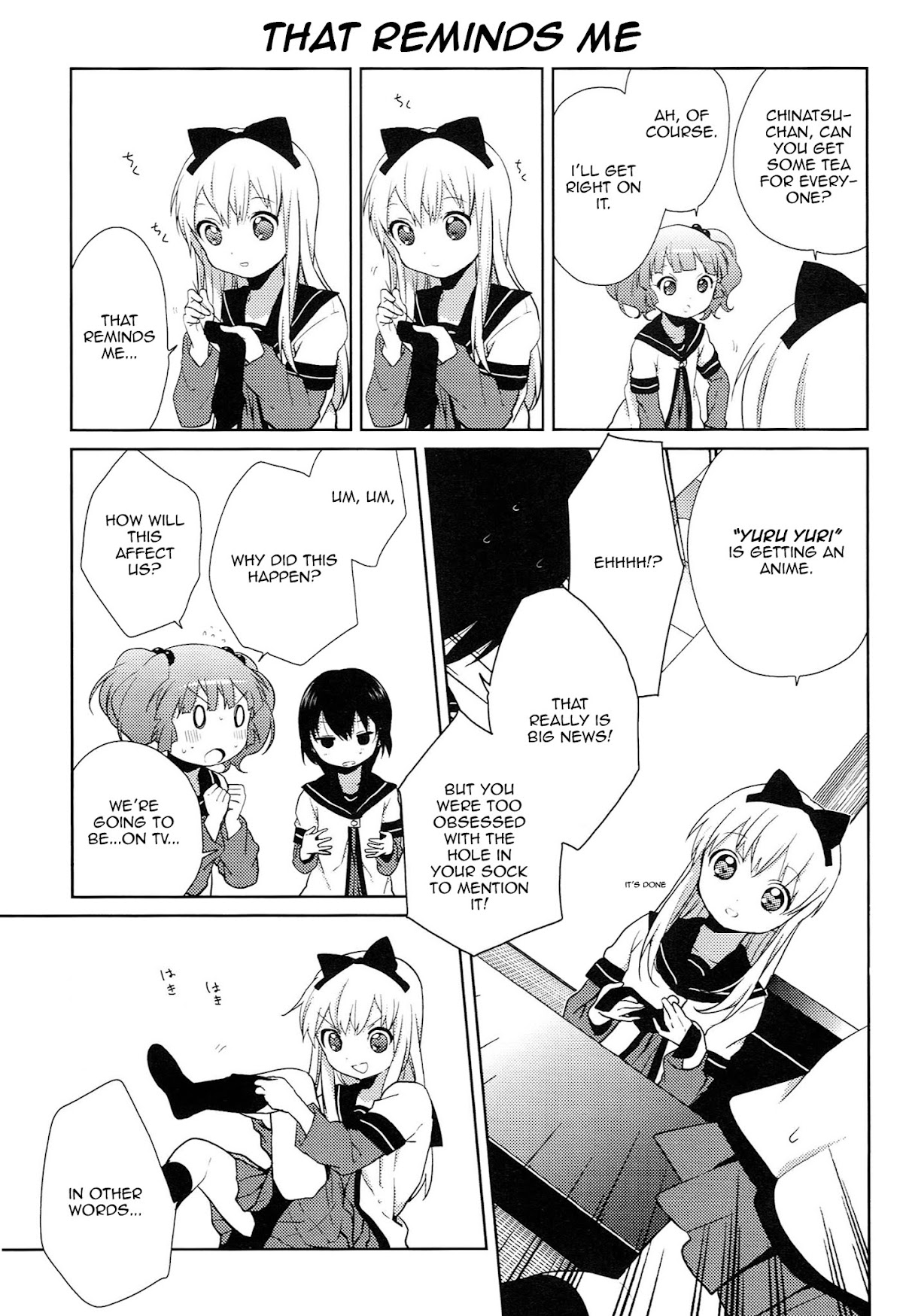 Yuru Yuri Chapter 52.1 page 8 - Chapter 52.1: Special 1 - Oh, Somewhere is the Smell of Money..
