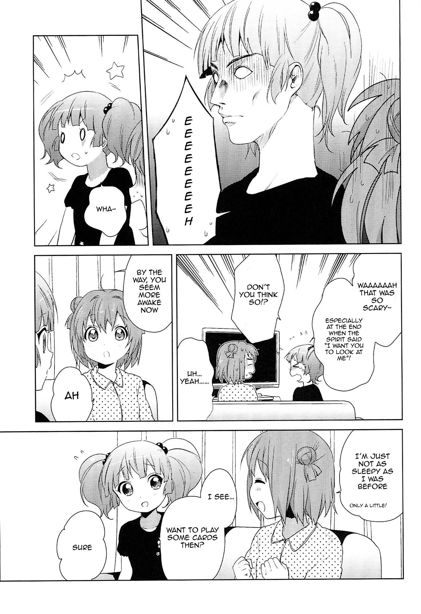 Yuru Yuri Chapter 52.12 page 5 - Chapter 52.12: Intermission 3 - Scary Things Are Scary!!