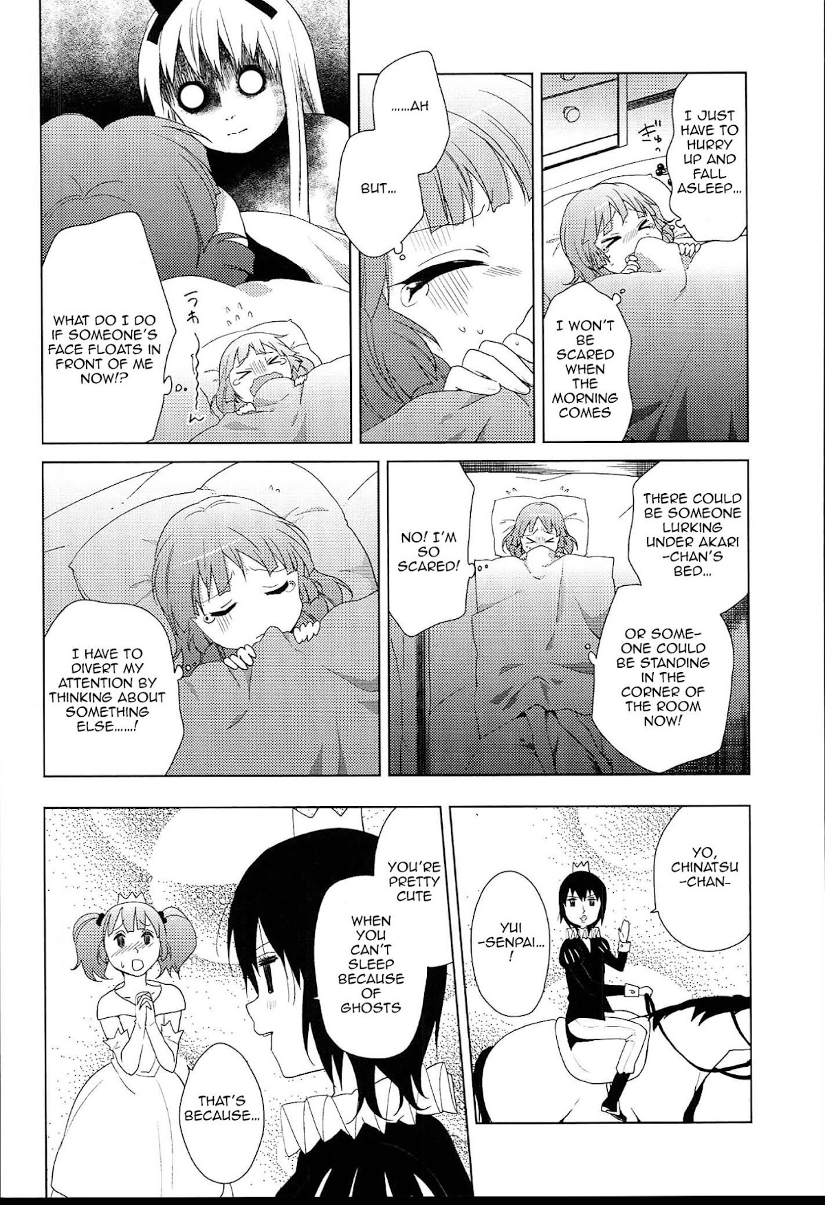 Yuru Yuri Chapter 52.12 page 8 - Chapter 52.12: Intermission 3 - Scary Things Are Scary!!