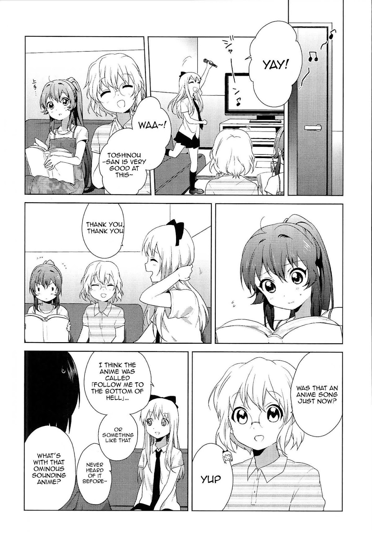 Yuru Yuri Chapter 52.13 page 2 - Chapter 52.13: Intermission 4 - Let's Sing!? Mirakurun♪