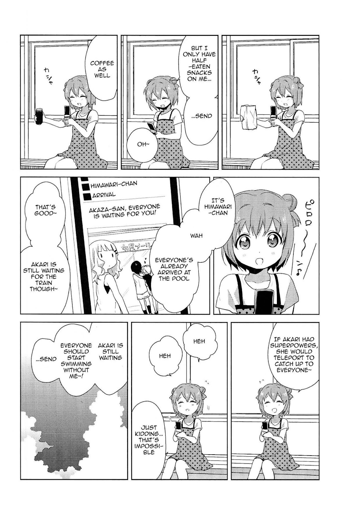 Yuru Yuri Chapter 52.15 page 10 - Chapter 52.15: Intermission 6 - I Missed the Train!?