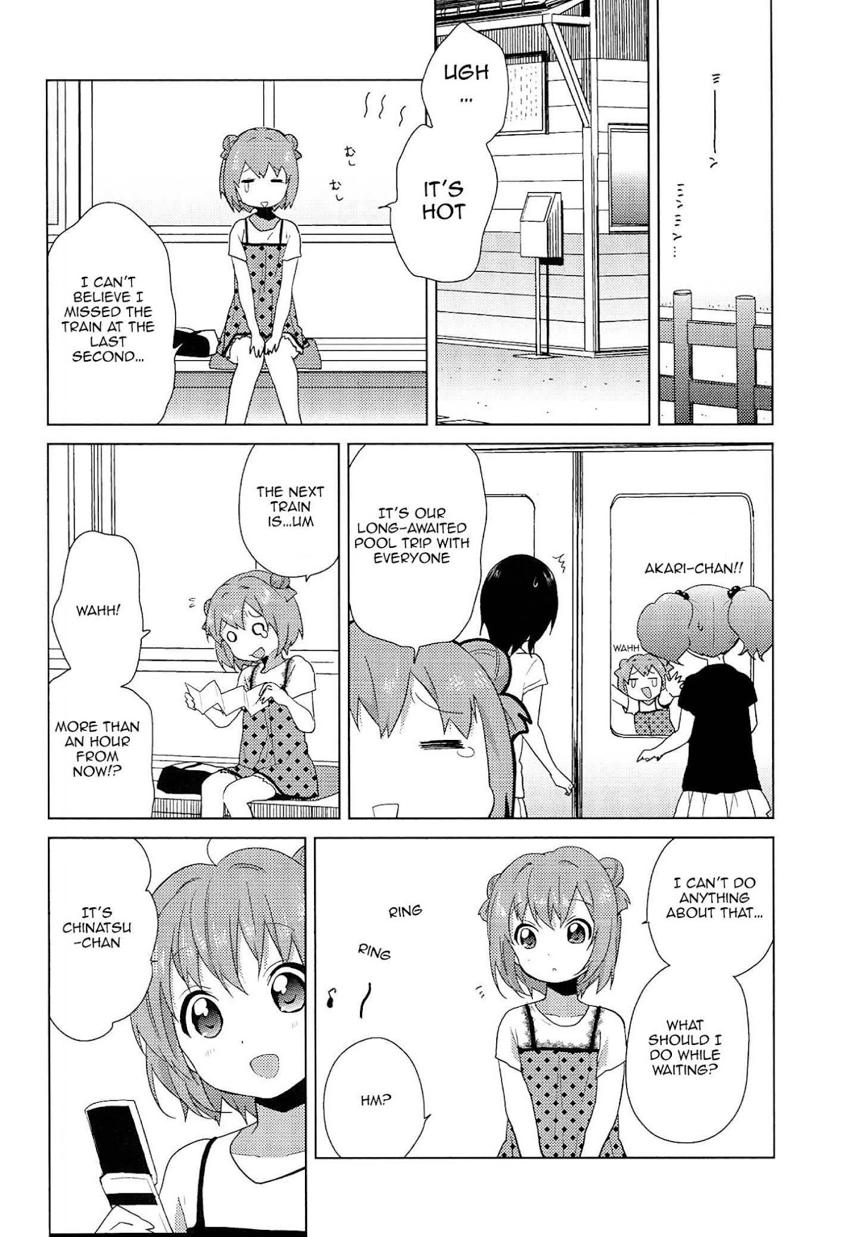Yuru Yuri Chapter 52.15 page 2 - Chapter 52.15: Intermission 6 - I Missed the Train!?