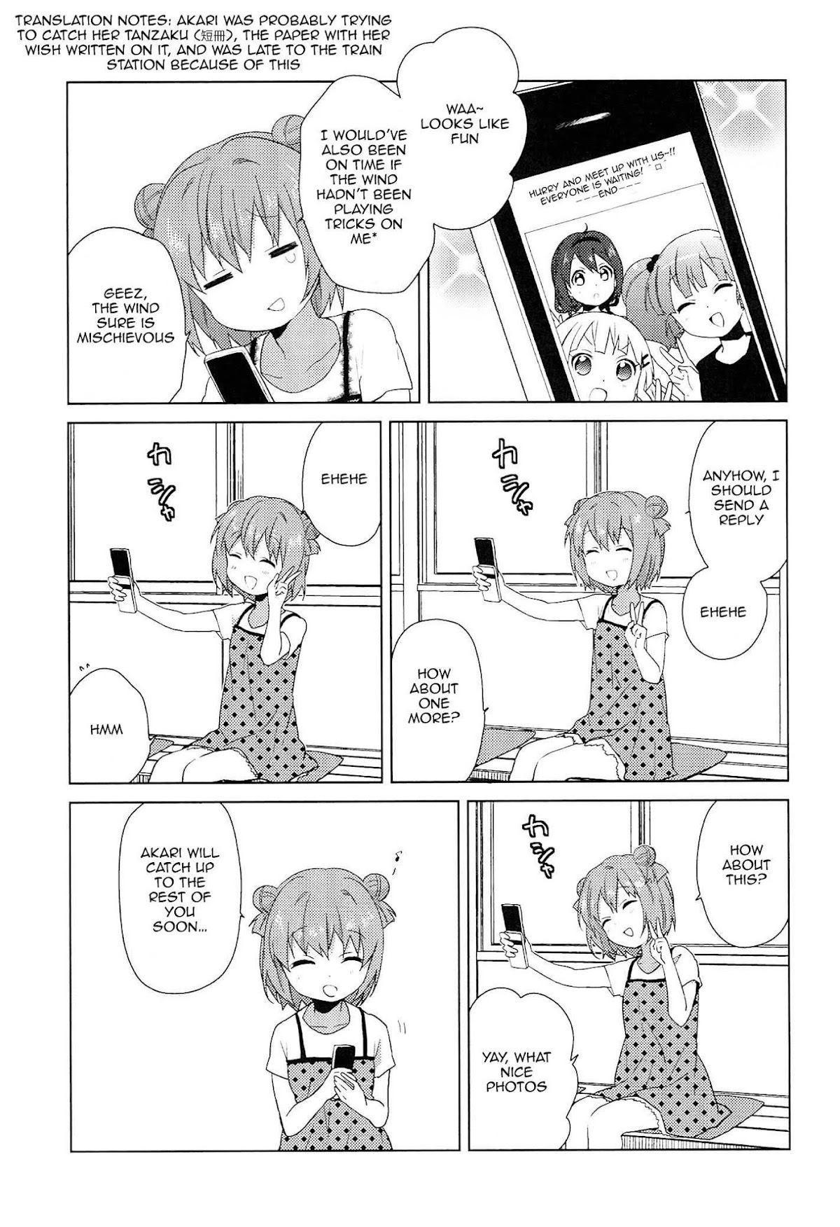Yuru Yuri Chapter 52.15 page 3 - Chapter 52.15: Intermission 6 - I Missed the Train!?