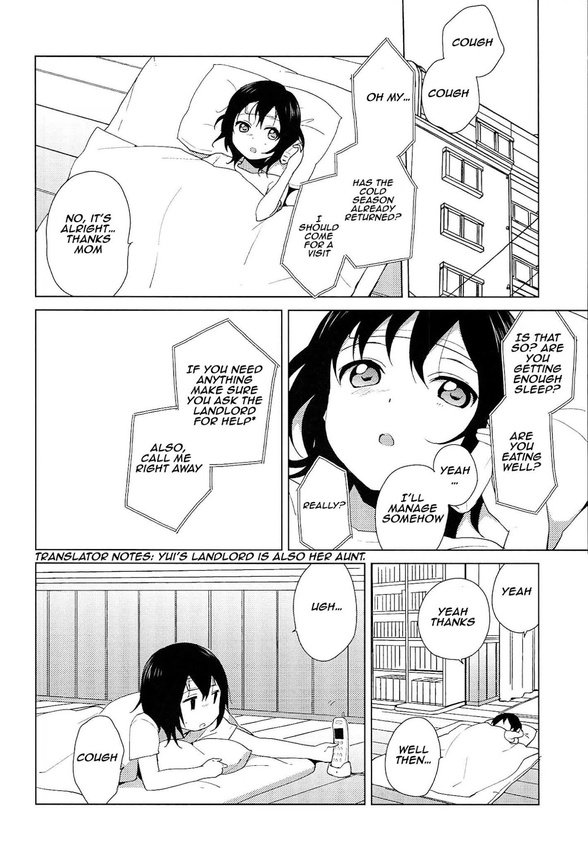 Yuru Yuri Chapter 52.16 page 2 - Chapter 52.16: Intermission 7 - Caught a Summer Cold