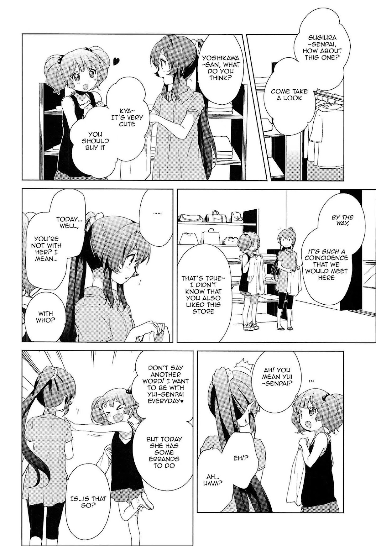 Yuru Yuri Chapter 52.17 page 4 - Chapter 52.17: Intermission 8 - A Day of Coincidence, Everyday Happening