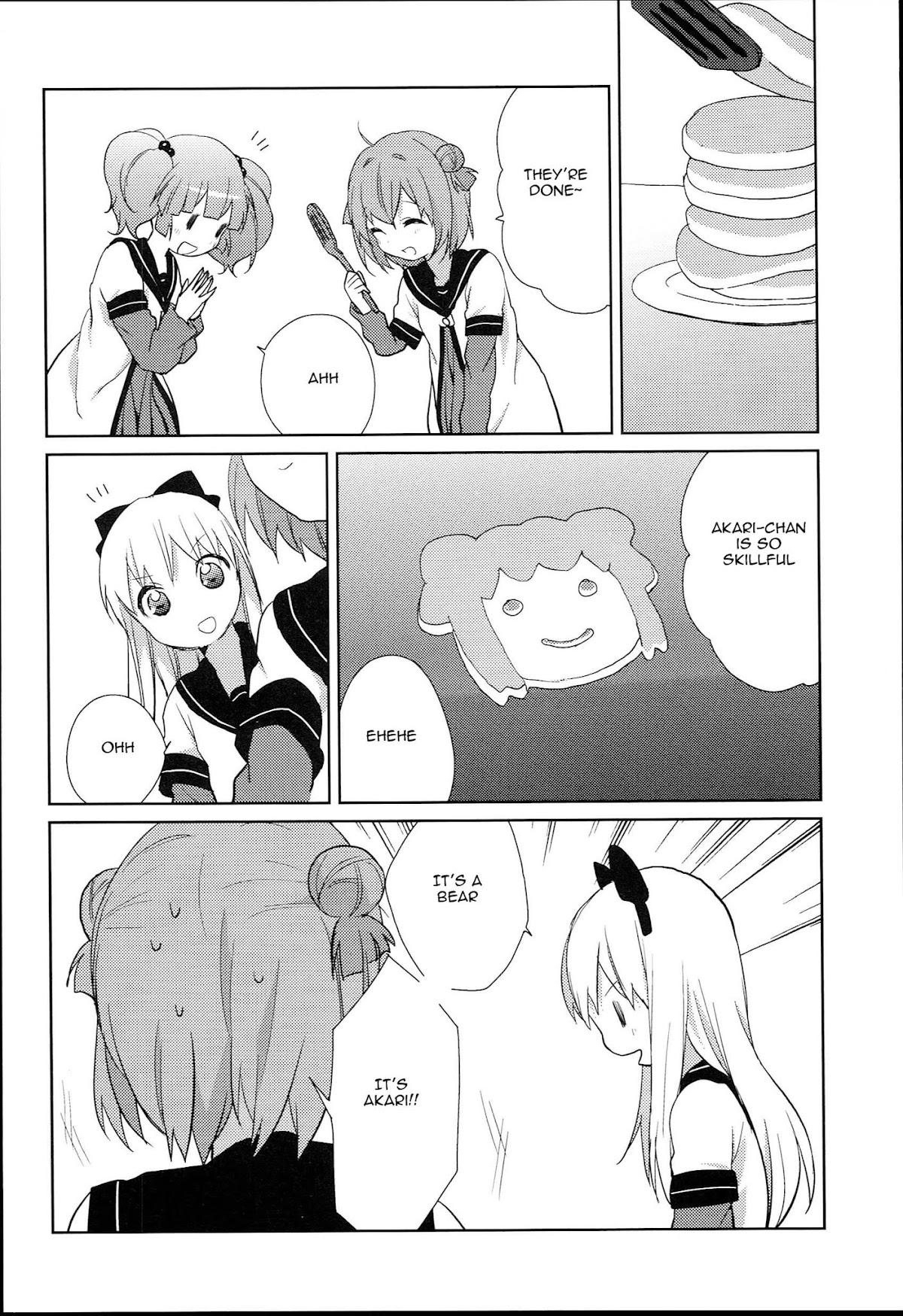 Yuru Yuri Chapter 52.5 page 12 - Chapter 52.5: Special 5 - Don't Leave the Hot Cakes Alone!!