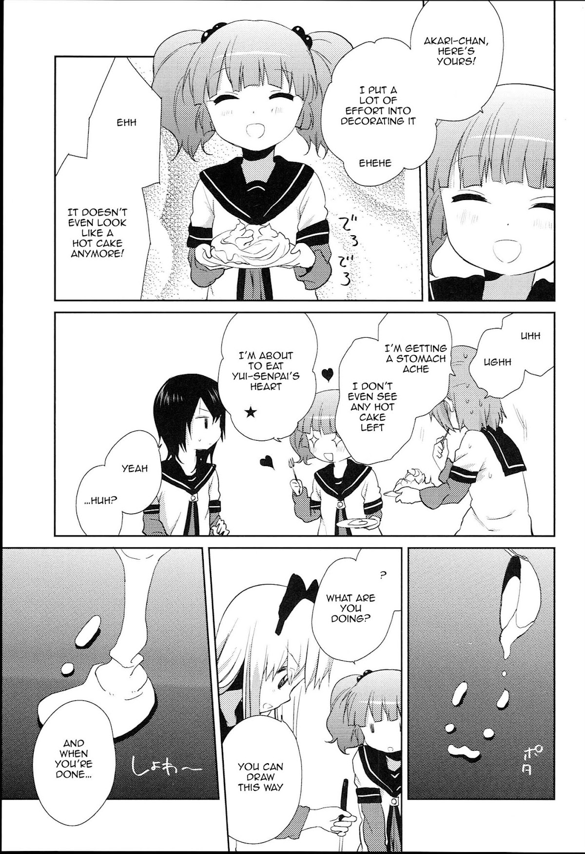 Yuru Yuri Chapter 52.5 page 7 - Chapter 52.5: Special 5 - Don't Leave the Hot Cakes Alone!!
