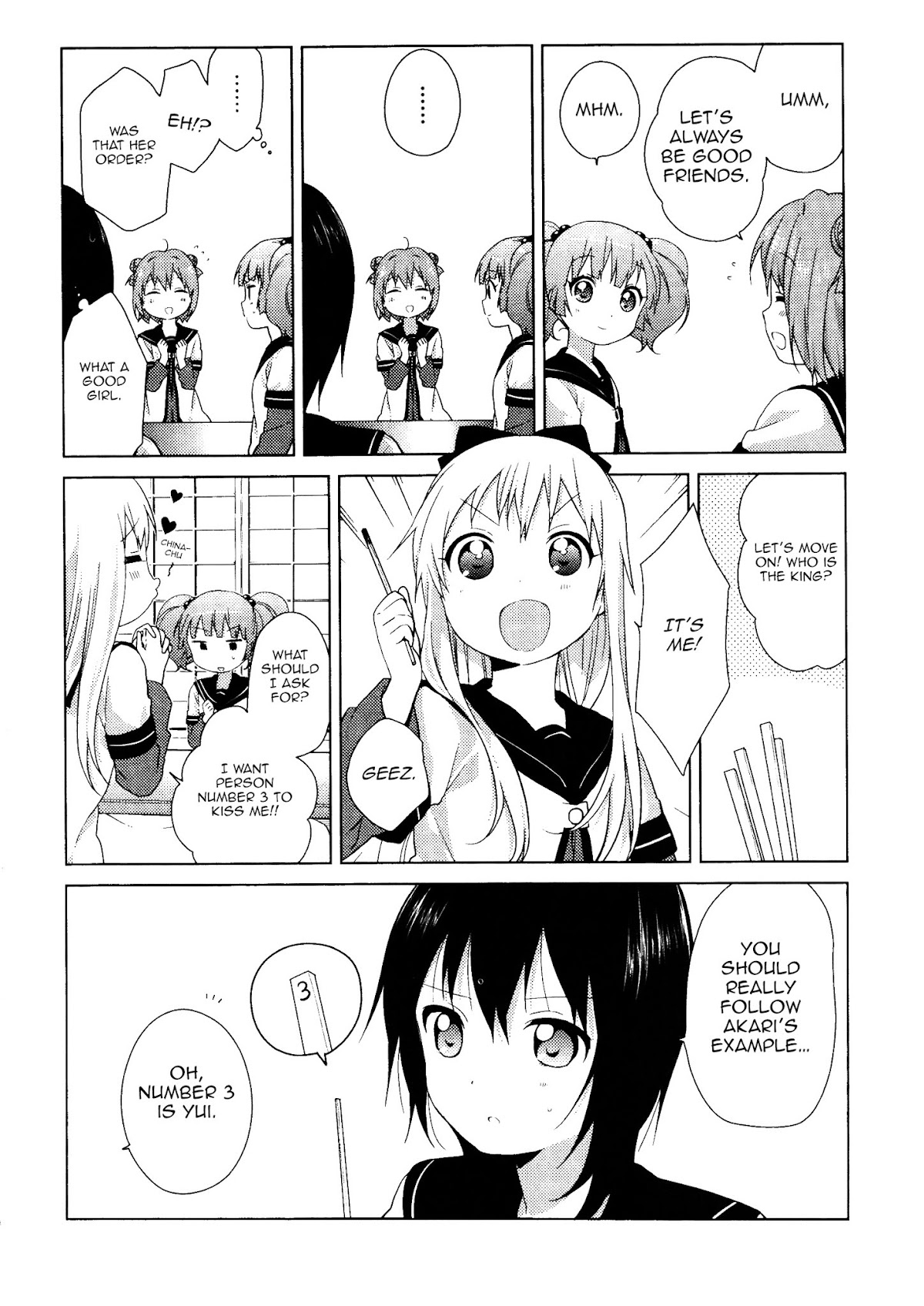 Yuru Yuri Chapter 56 page 4 - Chapter 56: Queen Game!!