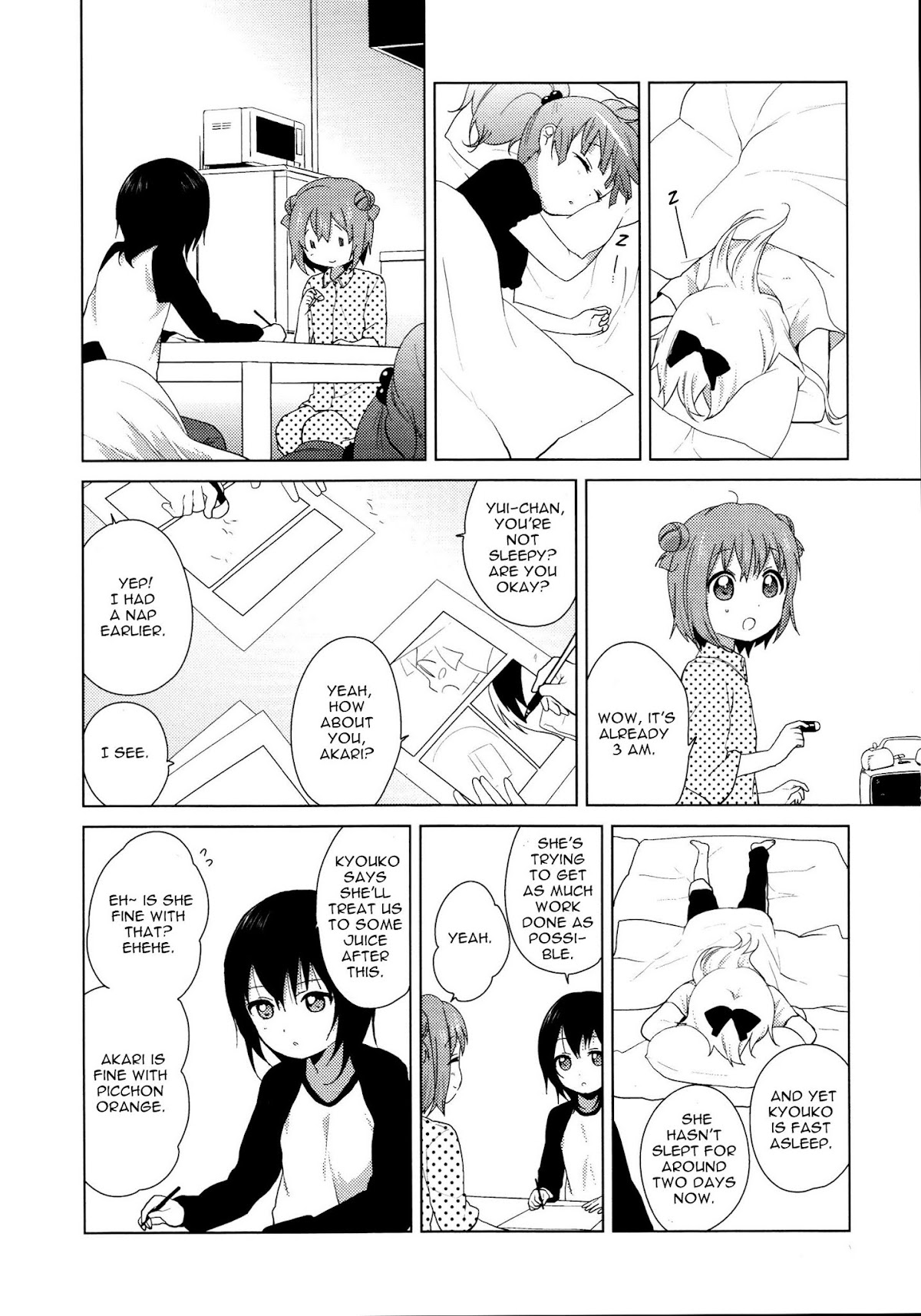 Yuru Yuri Chapter 61.2 page 2 - Chapter 61.2: Intermission 10 - Overwhelming Sleepiness♪