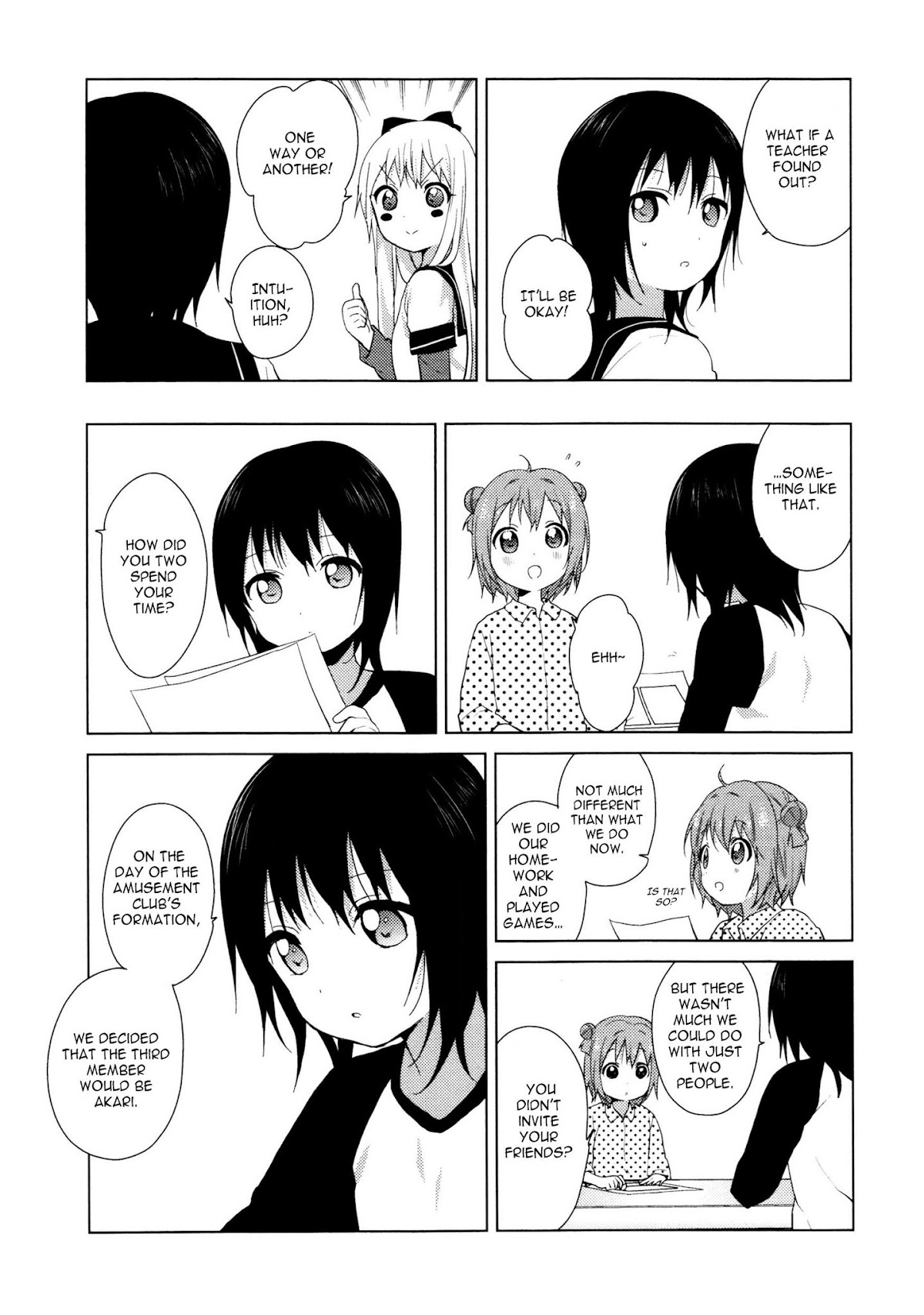 Yuru Yuri Chapter 61.2 page 5 - Chapter 61.2: Intermission 10 - Overwhelming Sleepiness♪