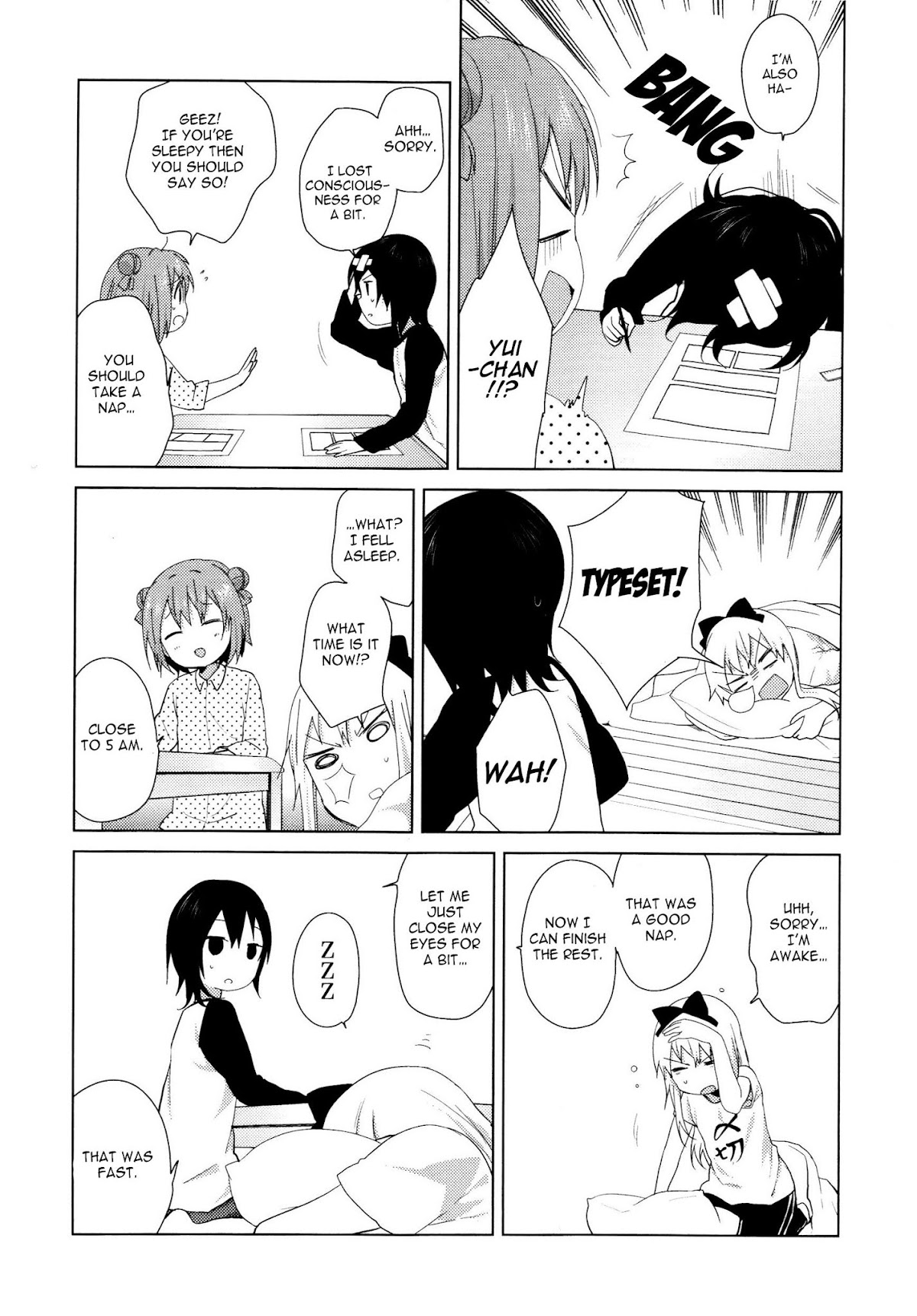 Yuru Yuri Chapter 61.2 page 7 - Chapter 61.2: Intermission 10 - Overwhelming Sleepiness♪