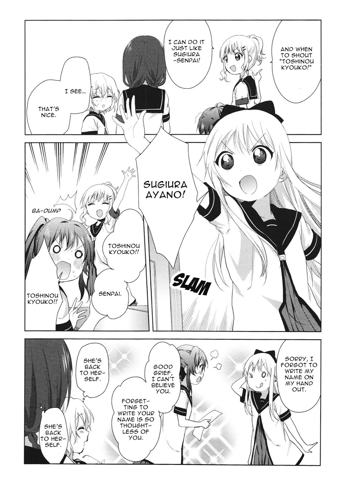 Yuru Yuri Chapter 61.5 page 12 - Chapter 61.5: Intermission 13 - Toshinou Kyouko...Senpai!