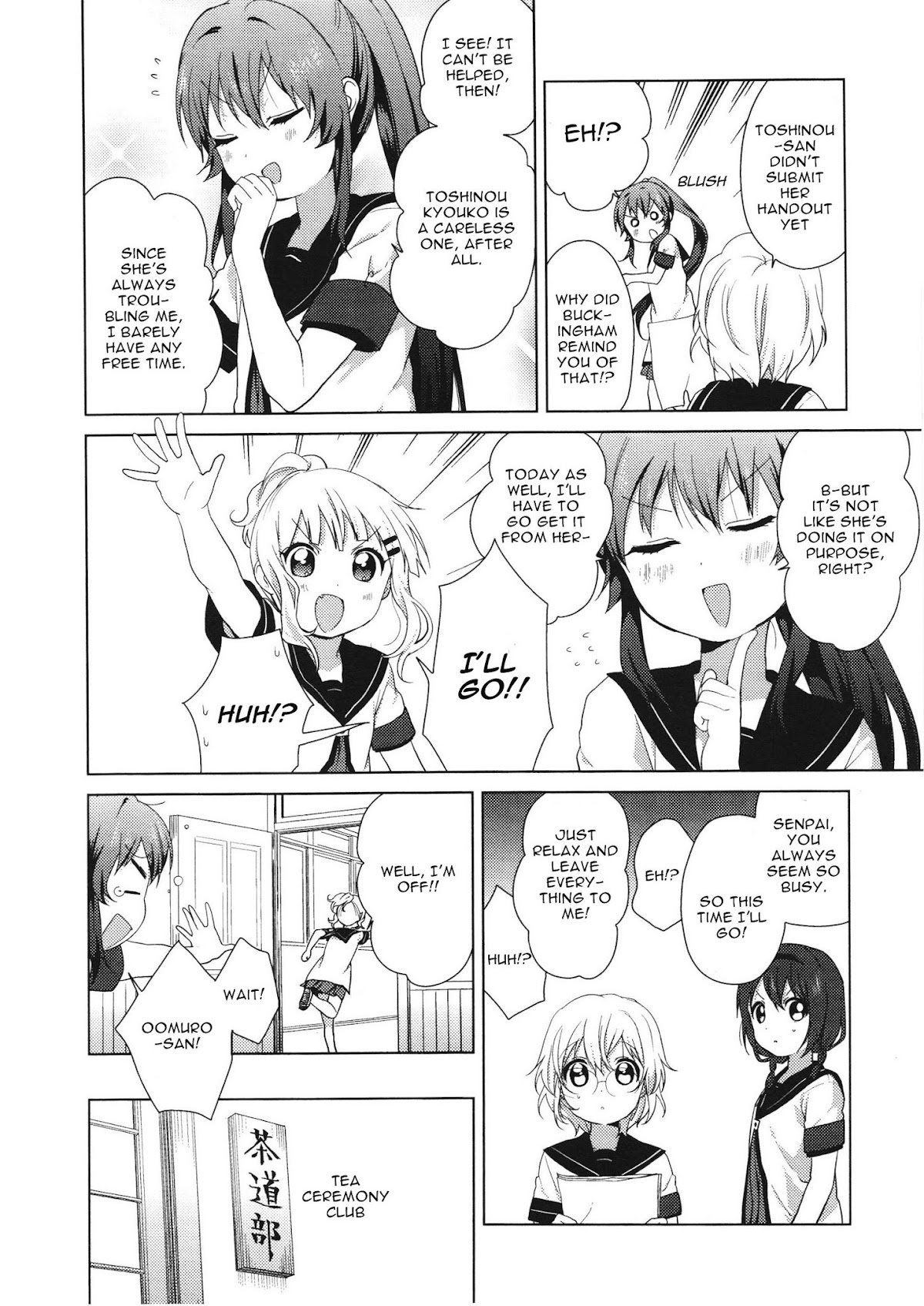 Yuru Yuri Chapter 61.5 page 6 - Chapter 61.5: Intermission 13 - Toshinou Kyouko...Senpai!