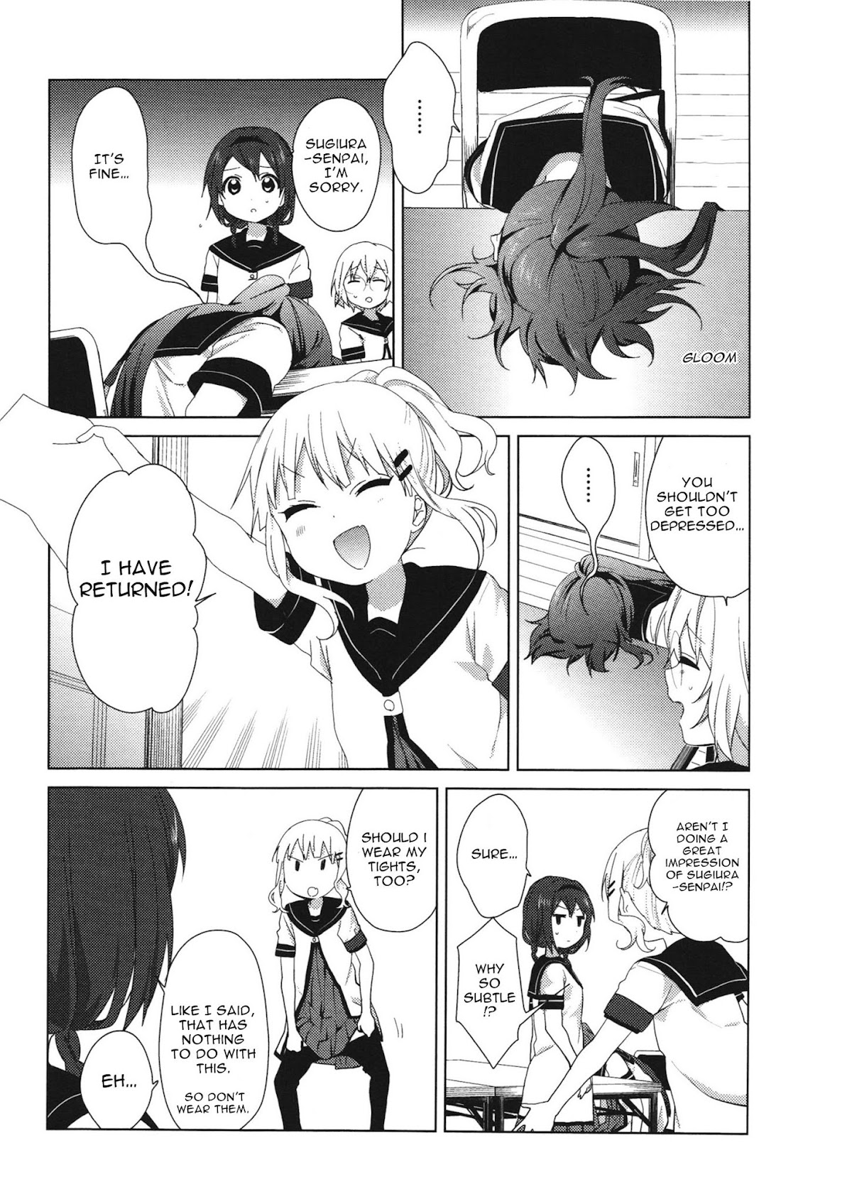 Yuru Yuri Chapter 61.5 page 8 - Chapter 61.5: Intermission 13 - Toshinou Kyouko...Senpai!