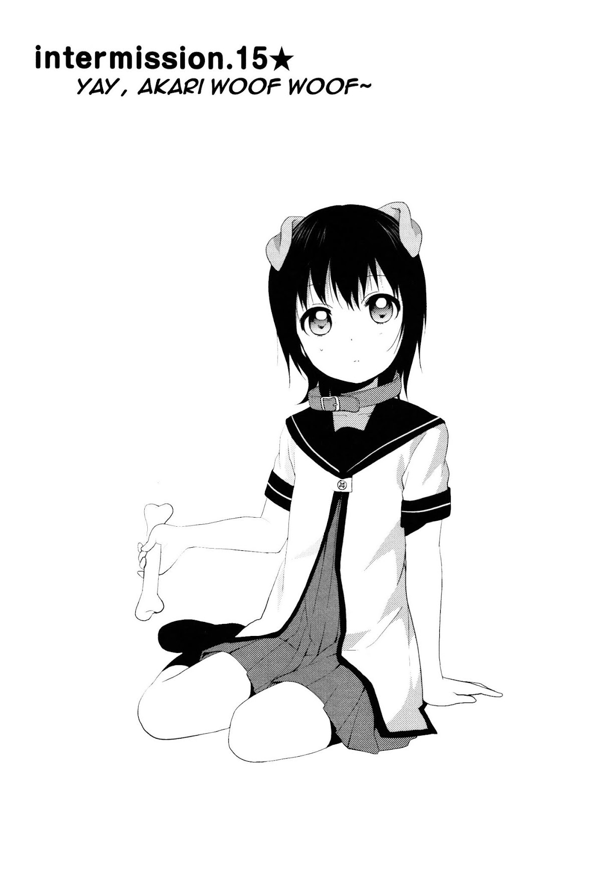 Yuru Yuri Chapter 61.7 page 1 - Chapter 61.7: Intermission 15 - Yay, Akari Woof Woof~