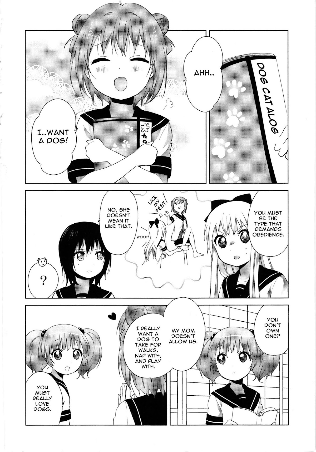 Yuru Yuri Chapter 61.7 page 2 - Chapter 61.7: Intermission 15 - Yay, Akari Woof Woof~