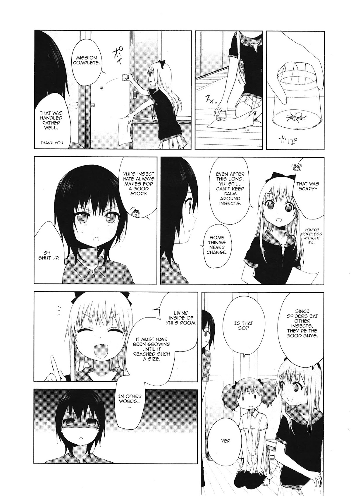 Yuru Yuri Chapter 63 page 11 - Chapter 63: The Story of How I Couldn't Catch the Spider.