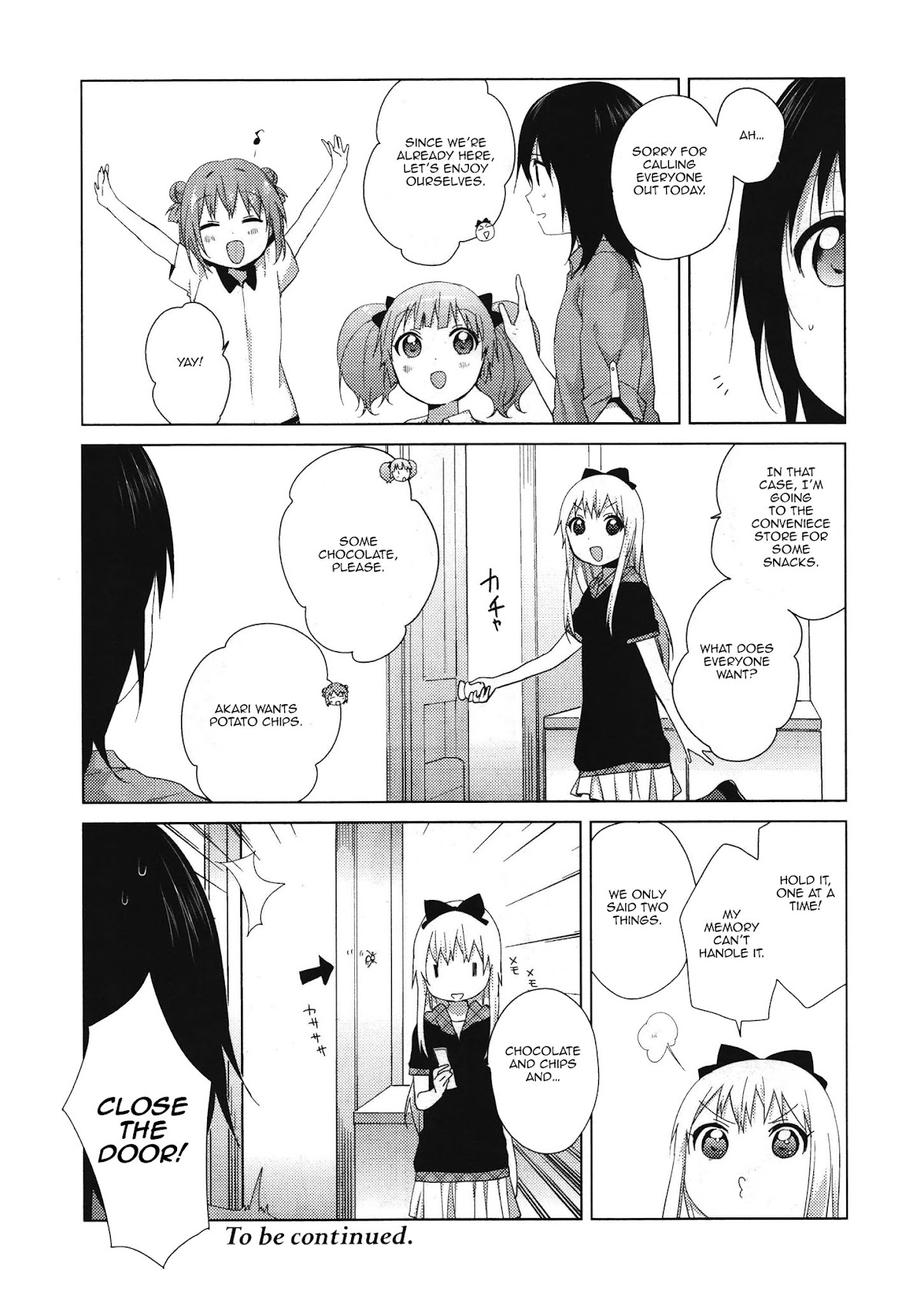 Yuru Yuri Chapter 63 page 12 - Chapter 63: The Story of How I Couldn't Catch the Spider.