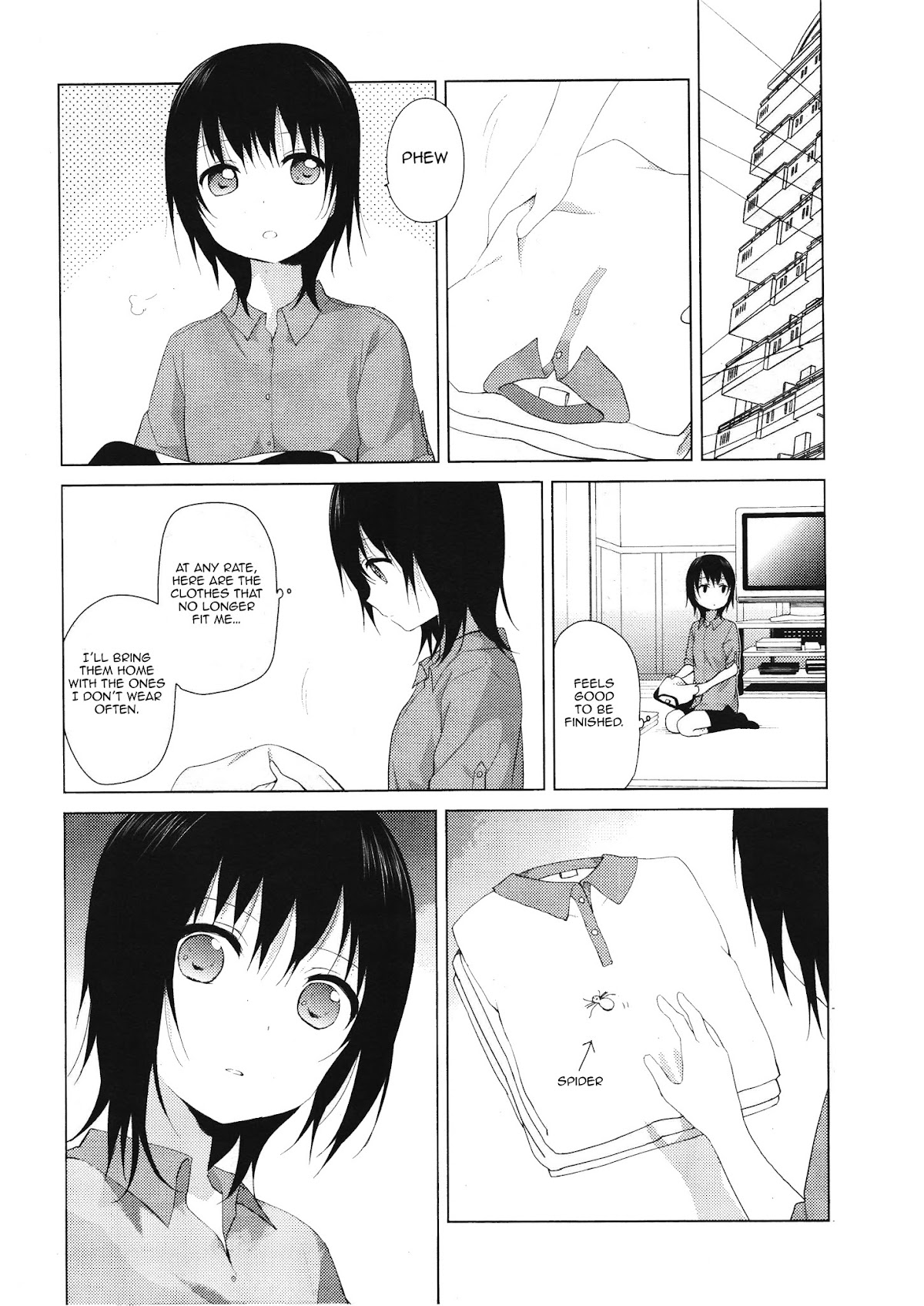 Yuru Yuri Chapter 63 page 2 - Chapter 63: The Story of How I Couldn't Catch the Spider.