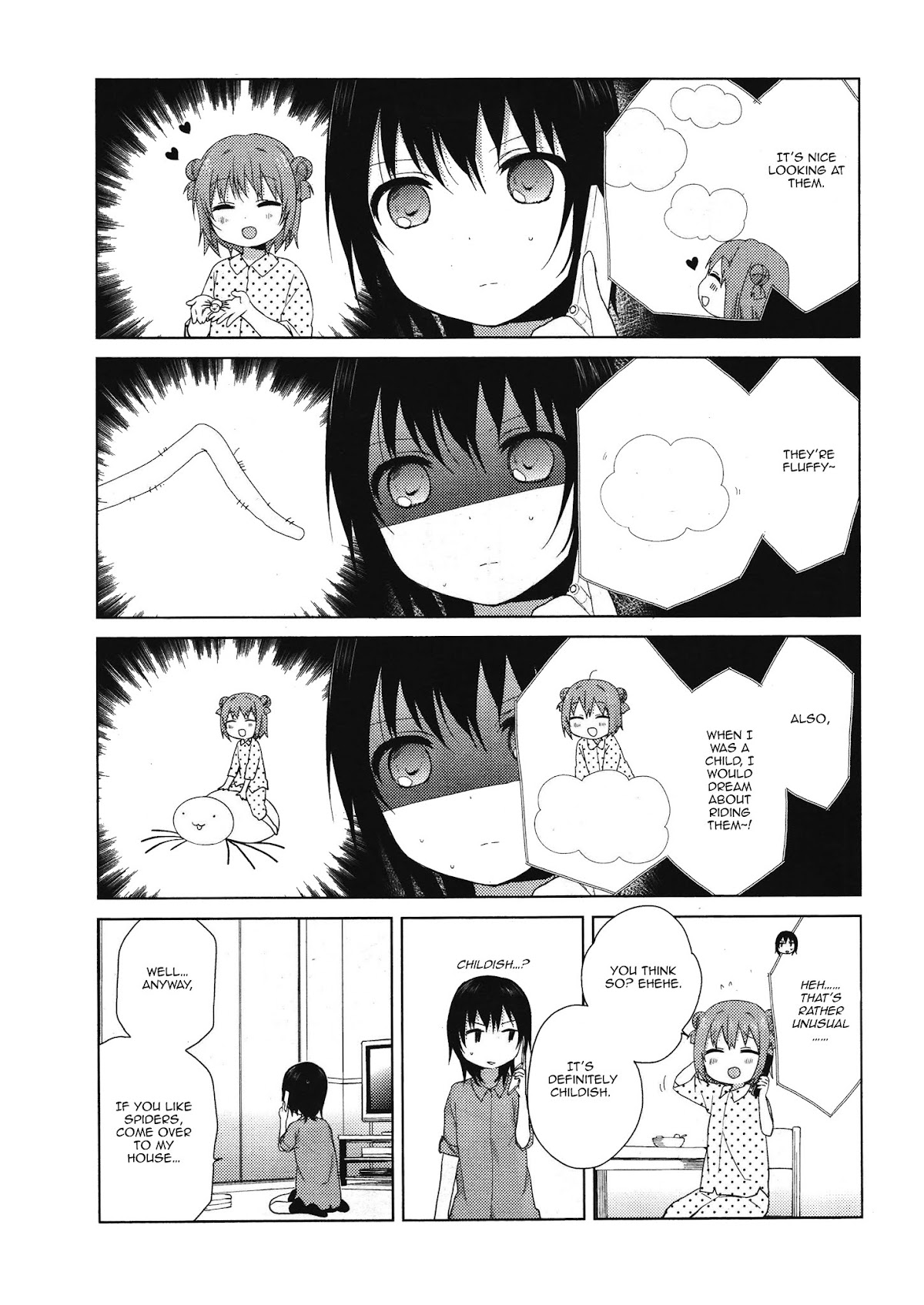 Yuru Yuri Chapter 63 page 5 - Chapter 63: The Story of How I Couldn't Catch the Spider.