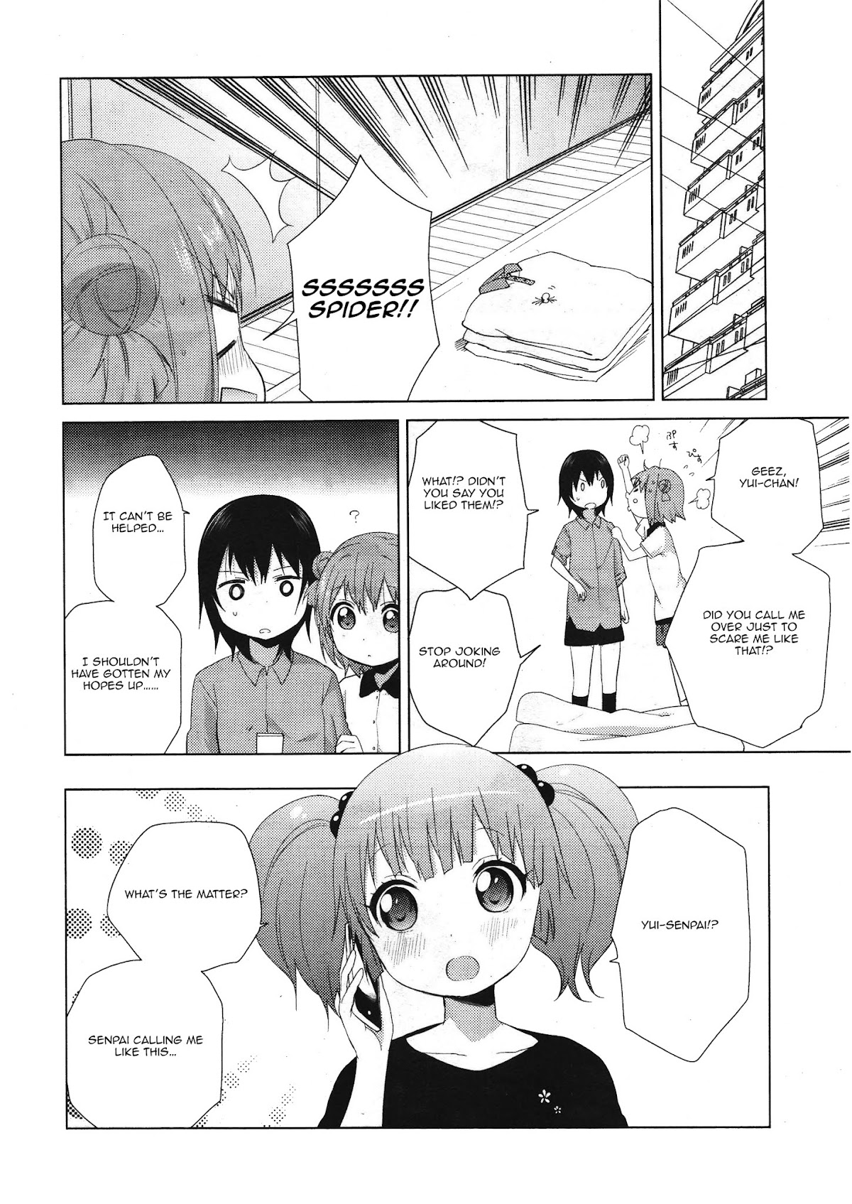 Yuru Yuri Chapter 63 page 6 - Chapter 63: The Story of How I Couldn't Catch the Spider.