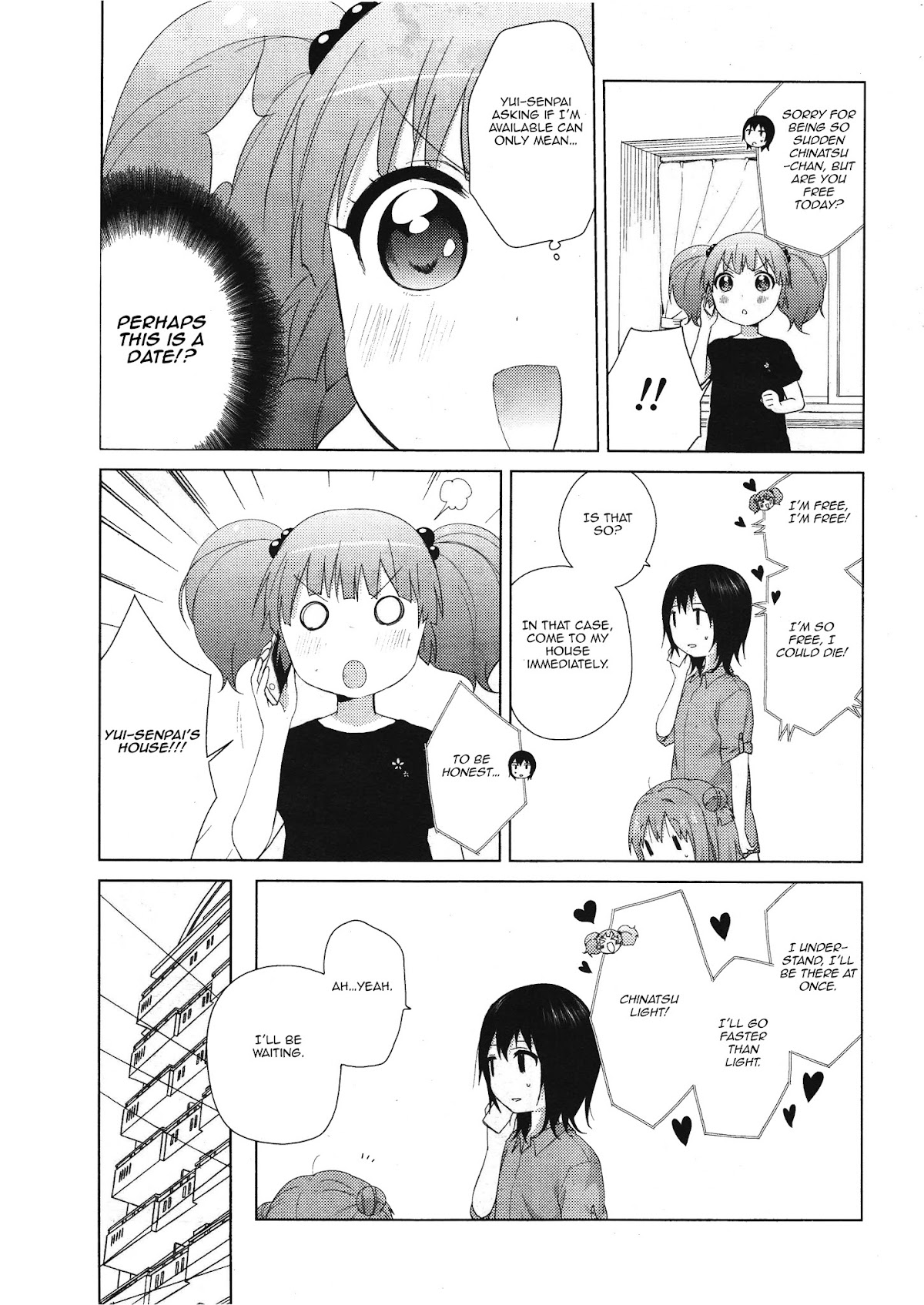 Yuru Yuri Chapter 63 page 7 - Chapter 63: The Story of How I Couldn't Catch the Spider.