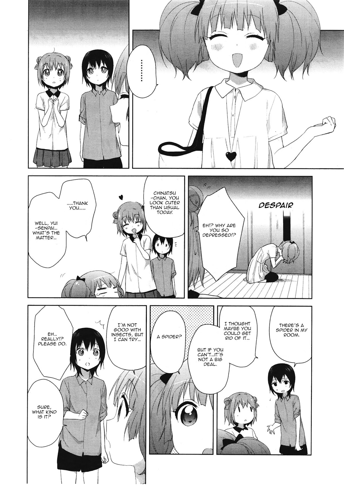 Yuru Yuri Chapter 63 page 8 - Chapter 63: The Story of How I Couldn't Catch the Spider.
