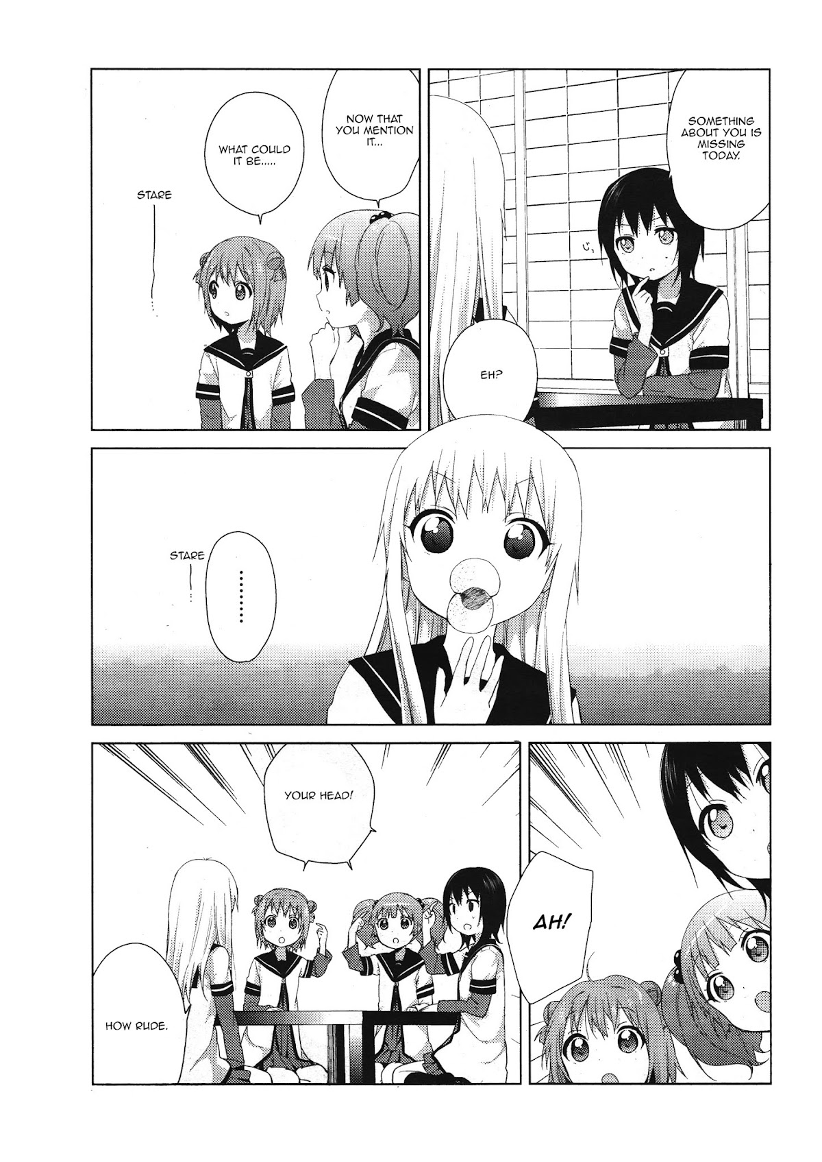 Yuru Yuri Chapter 64 page 7 - Chapter 64: Ayano's Ponytail, Kyouko's Ribbon
