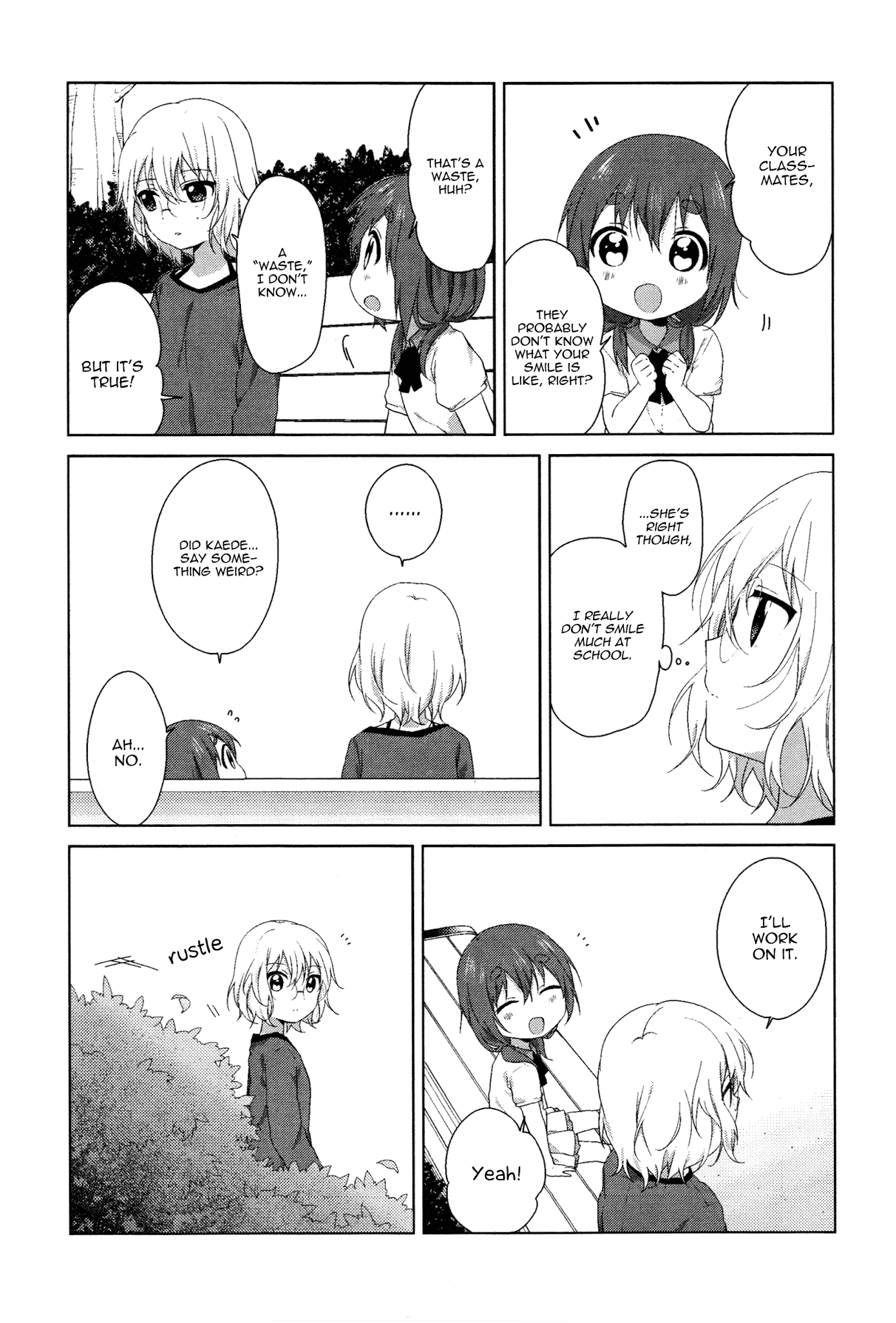 Yuru Yuri Chapter 70.3 page 8 - Chapter 70.3: Intermission 18 - Where is Your Smile?