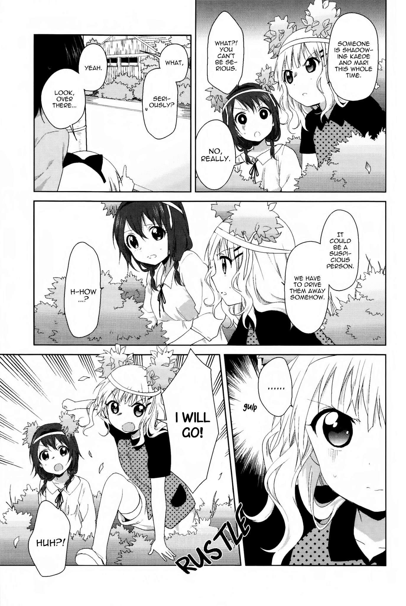 Yuru Yuri Chapter 70.7 page 11 - Chapter 70.7: Intermission 22 - A Girl's First Shopping Errand. And Her Stalkers.