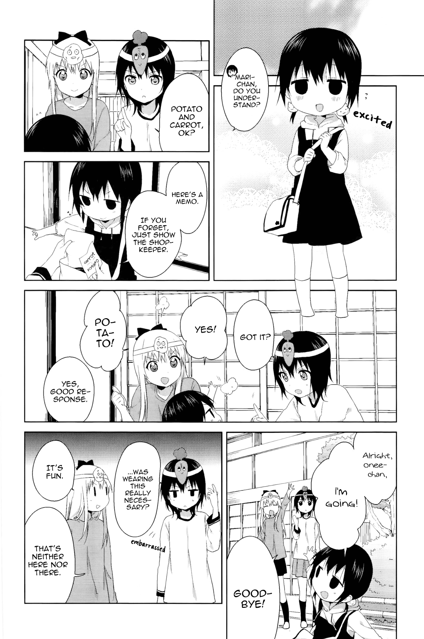 Yuru Yuri Chapter 70.7 page 2 - Chapter 70.7: Intermission 22 - A Girl's First Shopping Errand. And Her Stalkers.
