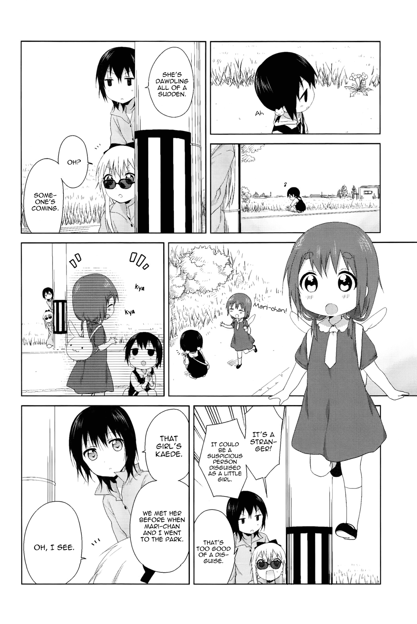 Yuru Yuri Chapter 70.7 page 4 - Chapter 70.7: Intermission 22 - A Girl's First Shopping Errand. And Her Stalkers.