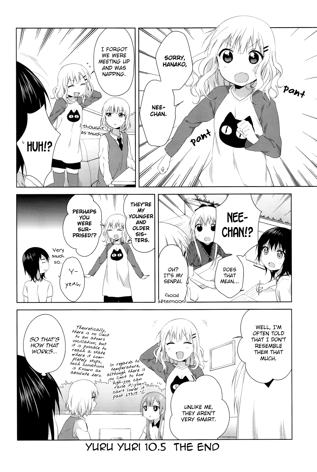Yuru Yuri Chapter 70.9 page 12 - Chapter 70.9: Intermission 24 - I'm Sorry to Say, Among These People, there is One Disappointing One...Oh, They Aren't Here...