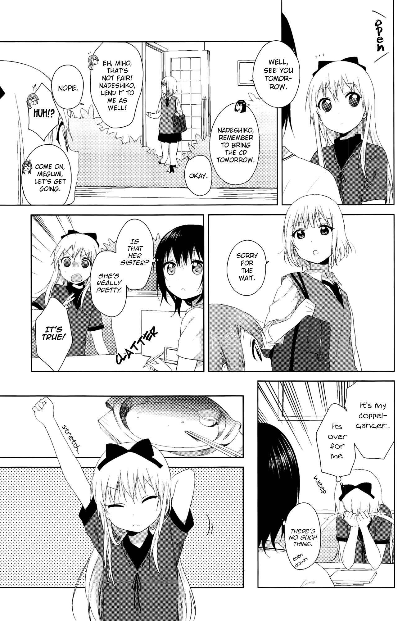 Yuru Yuri Chapter 70.9 page 5 - Chapter 70.9: Intermission 24 - I'm Sorry to Say, Among These People, there is One Disappointing One...Oh, They Aren't Here...