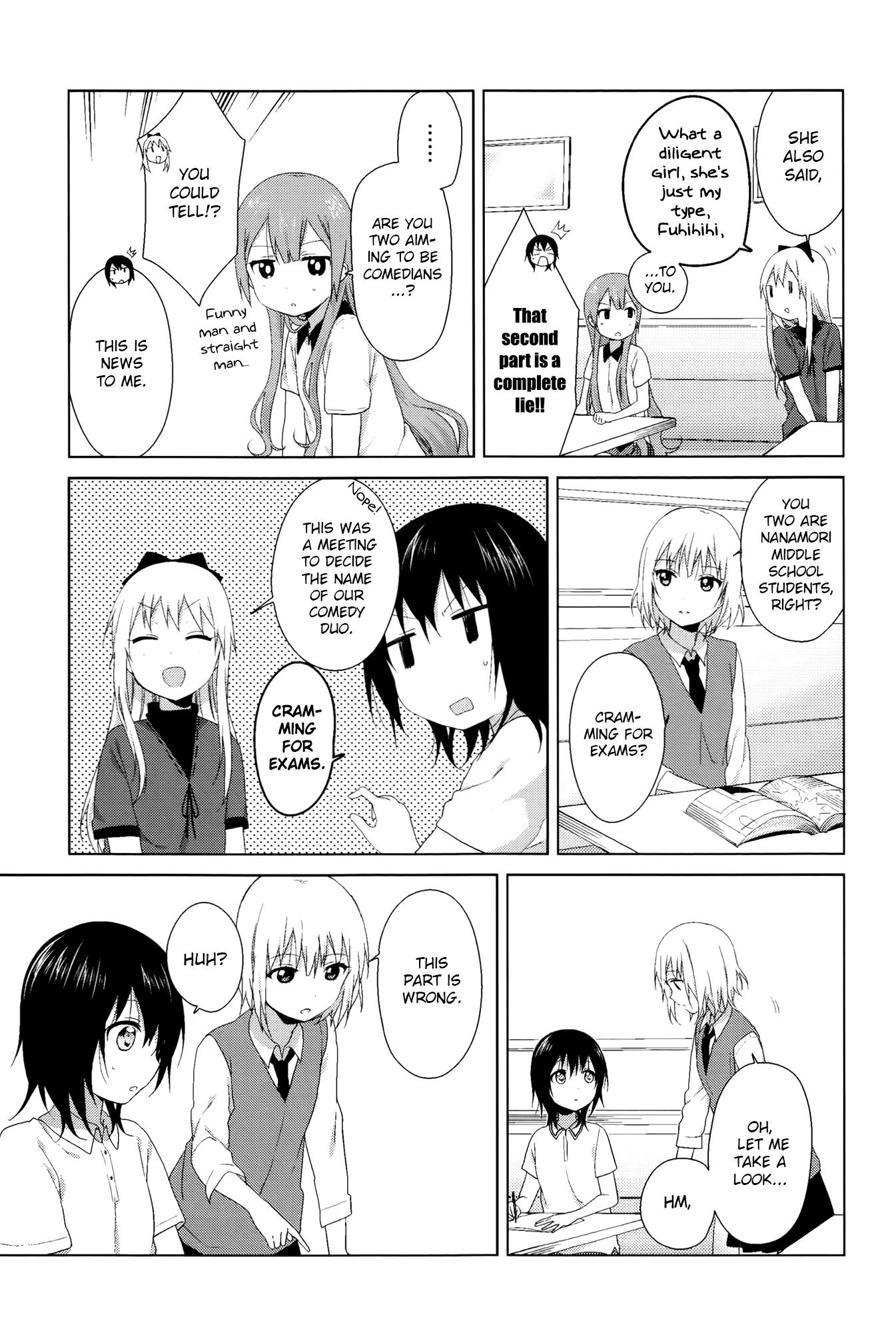 Yuru Yuri Chapter 70.9 page 9 - Chapter 70.9: Intermission 24 - I'm Sorry to Say, Among These People, there is One Disappointing One...Oh, They Aren't Here...