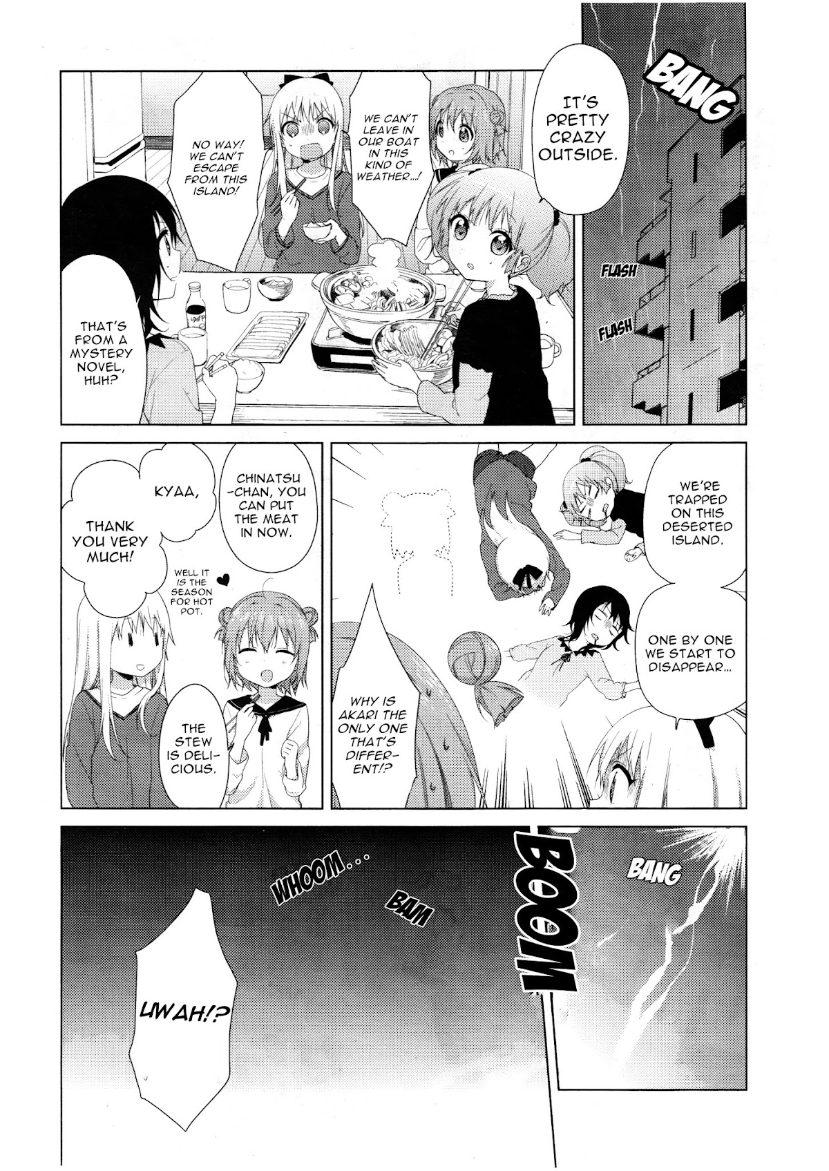 Yuru Yuri Chapter 73 page 2 - Chapter 73: Earthquake, Thunder, Hot Pot, Akari